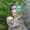 CreepySnail™ – Handgemachte Halloween Schnecke Dekofigur