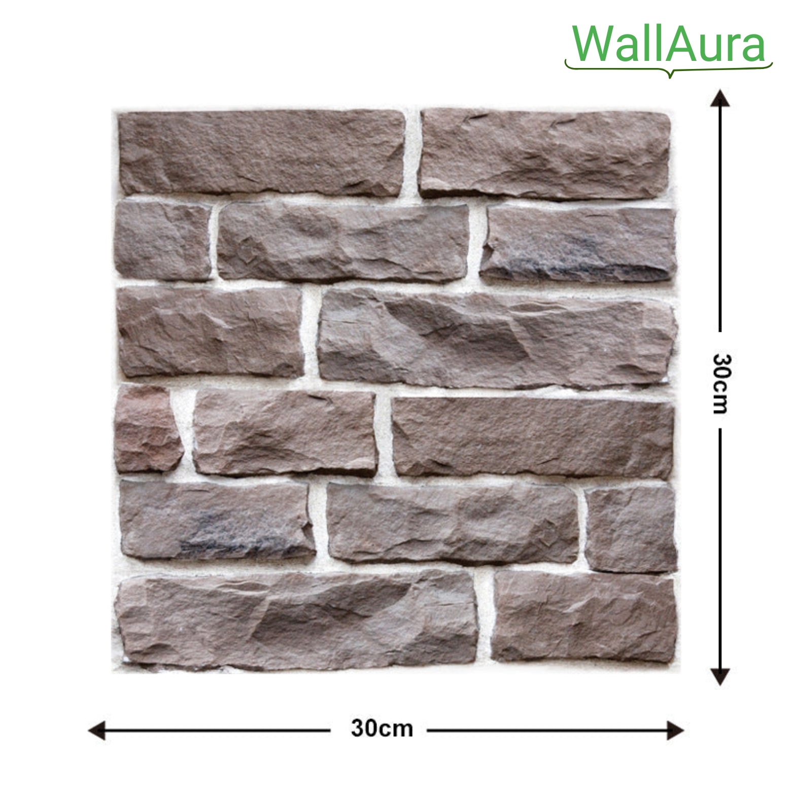 WallAura™ 4er Set 3D Wandfliesen Selbstklebend 30x30 cm