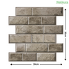WallAura™ 4er Set 3D Wandfliesen Selbstklebend 30x30 cm