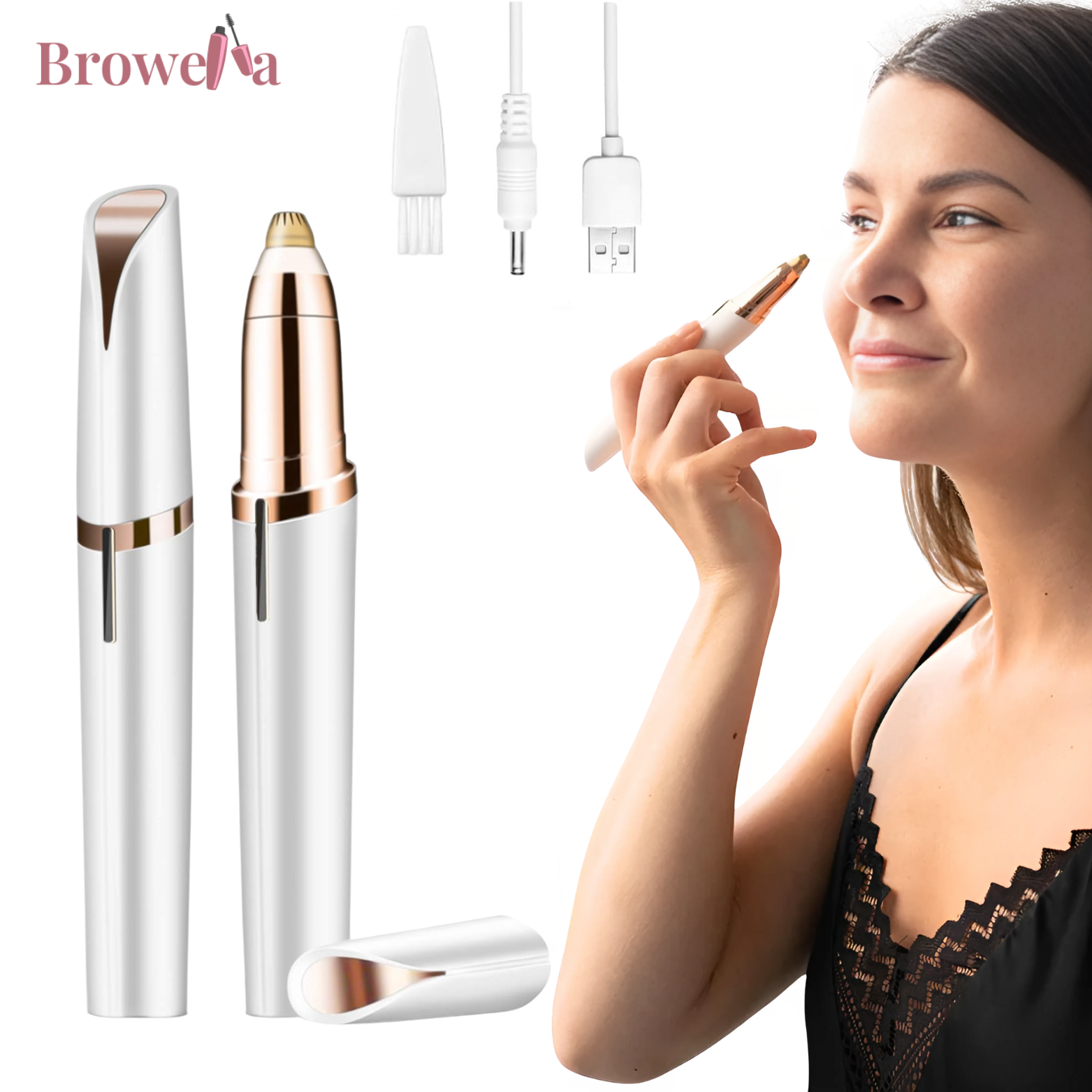 Browella™ Augenbrauen- & Gesichtshaartrimmer für Damen