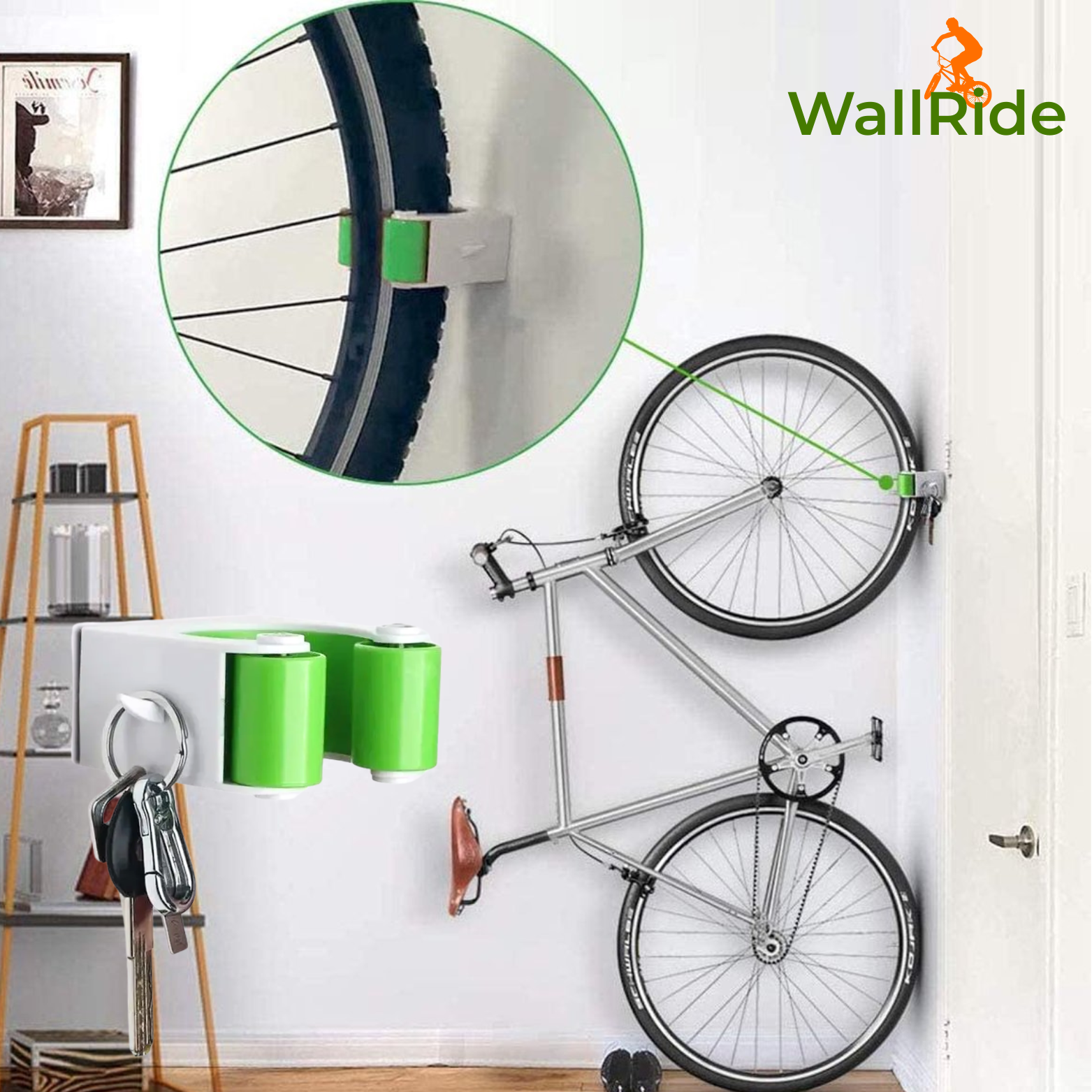 WallRide Fahrrad-Wandhalterung für Rennrad & MTB