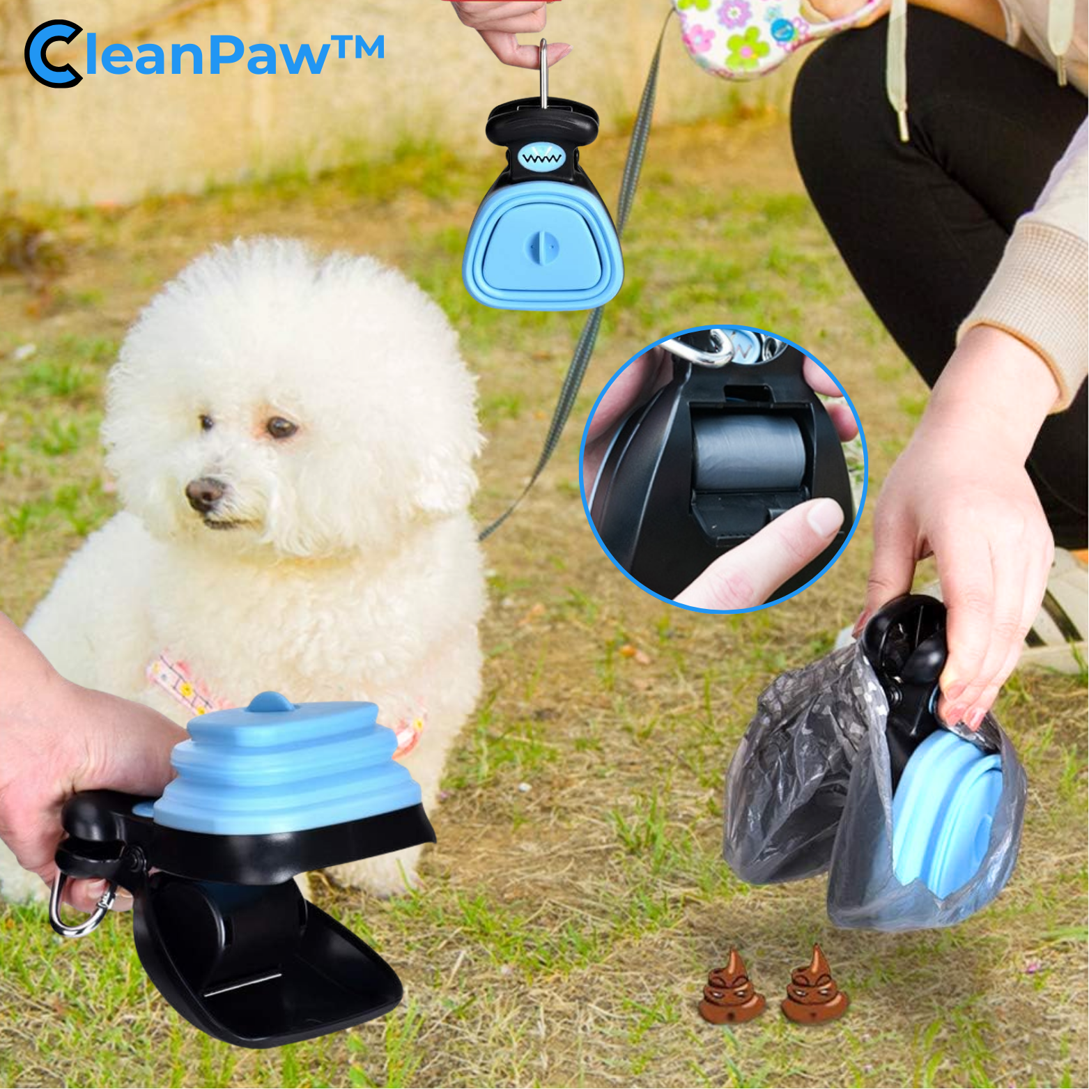 CleanPaw™ Tragbarer Hundekot-Schaufler
