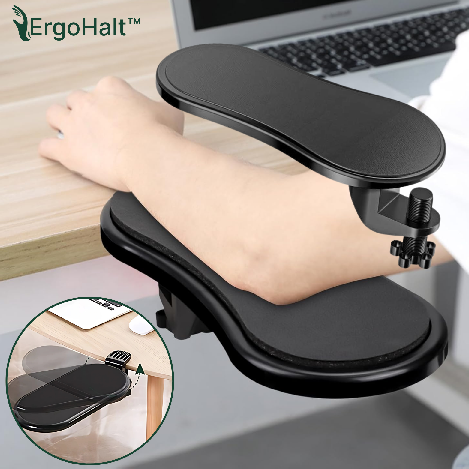 ErgoHalt™ Verstellbare Armstütze für Schreibtisch