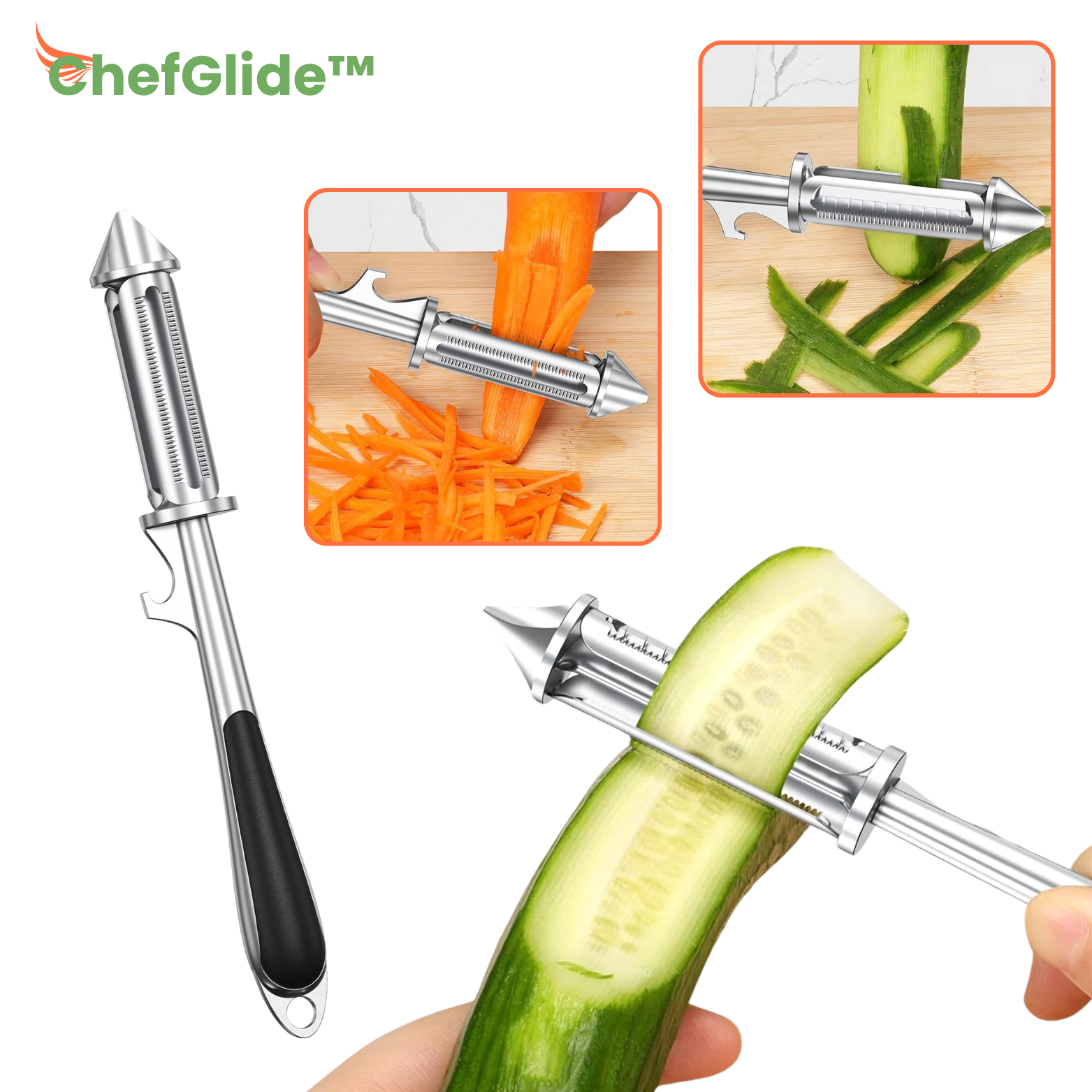 ChefGlide™ Profi-Schäler aus Zinklegierung