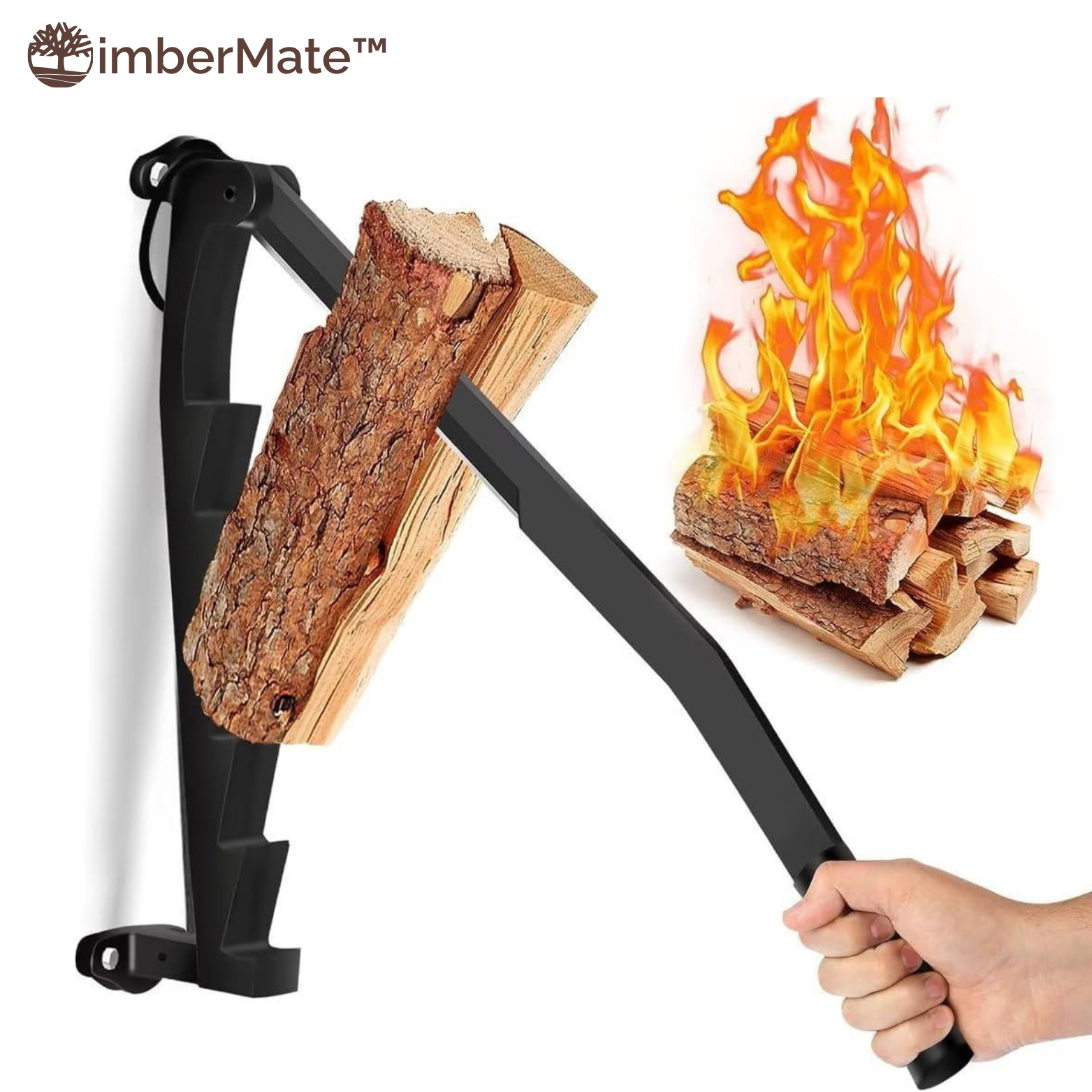 TimberMate™ Wand Holzspalter – Holzspalter für Brennholz
