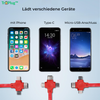 TriPlug™ 3-in-1 Ladekabel – USB-C, Micro USB & Lightning