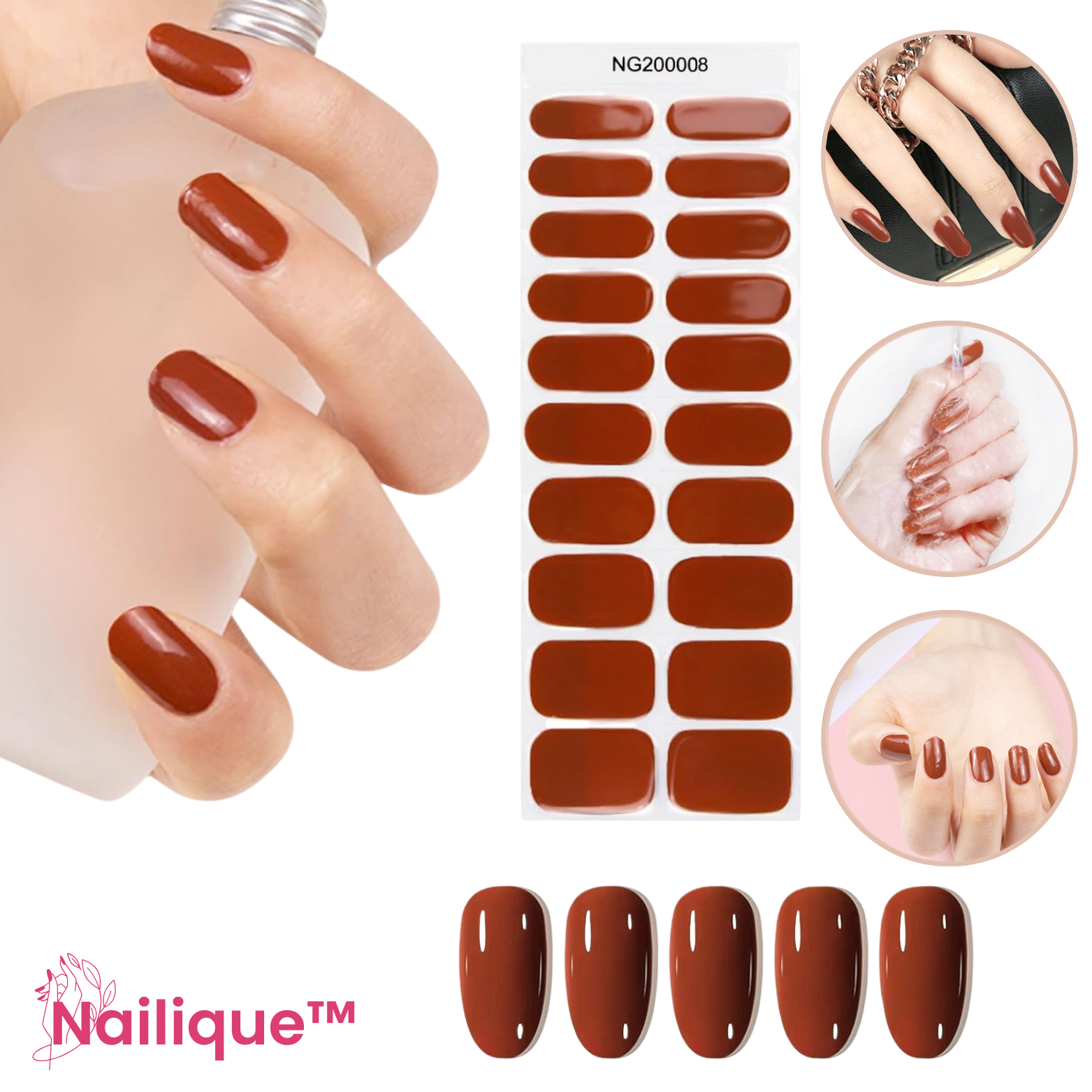 Nailique™ Gel-Nagelfolien Selbstklebend