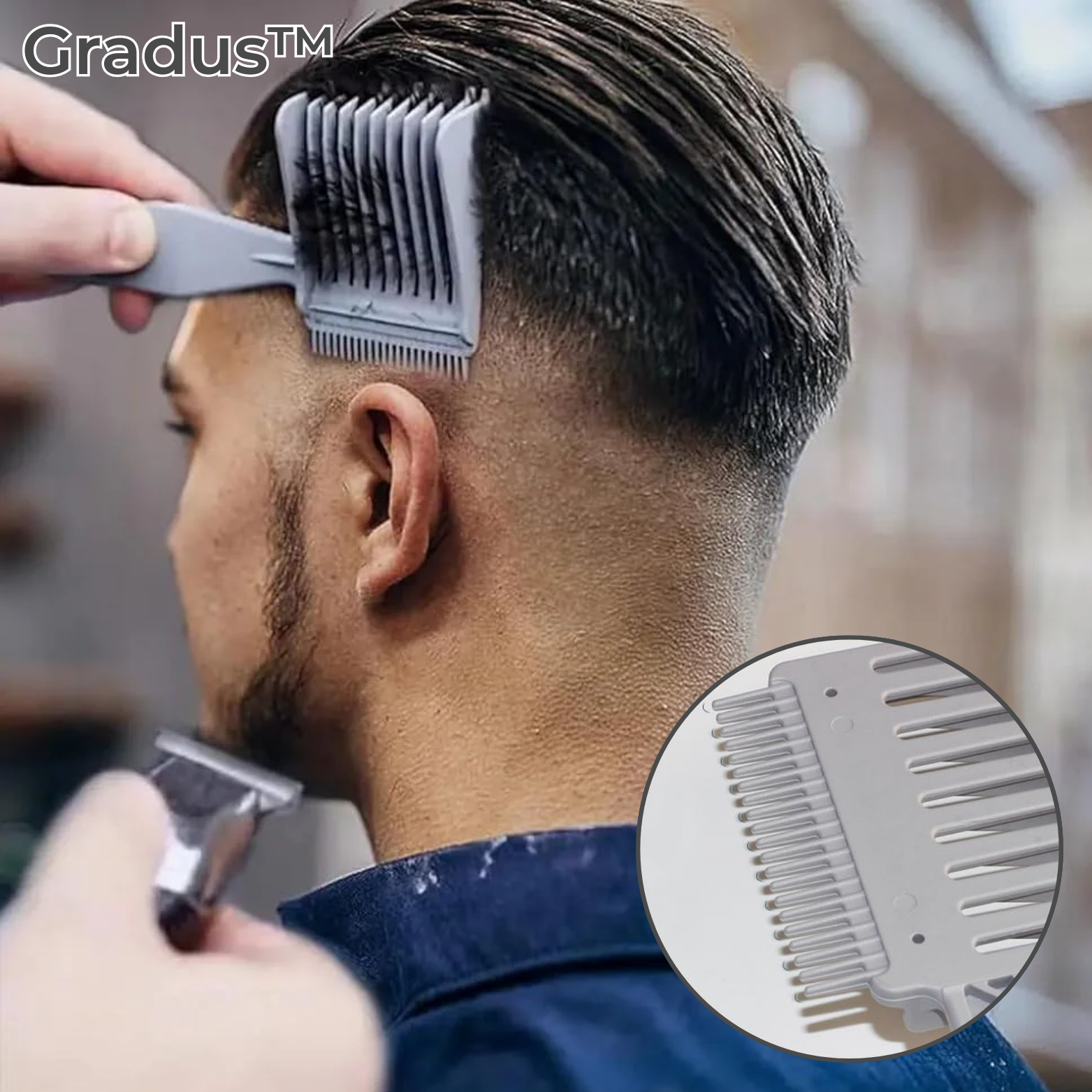 Gradus™ Profi Haarkamm – Fade und Bart Styling