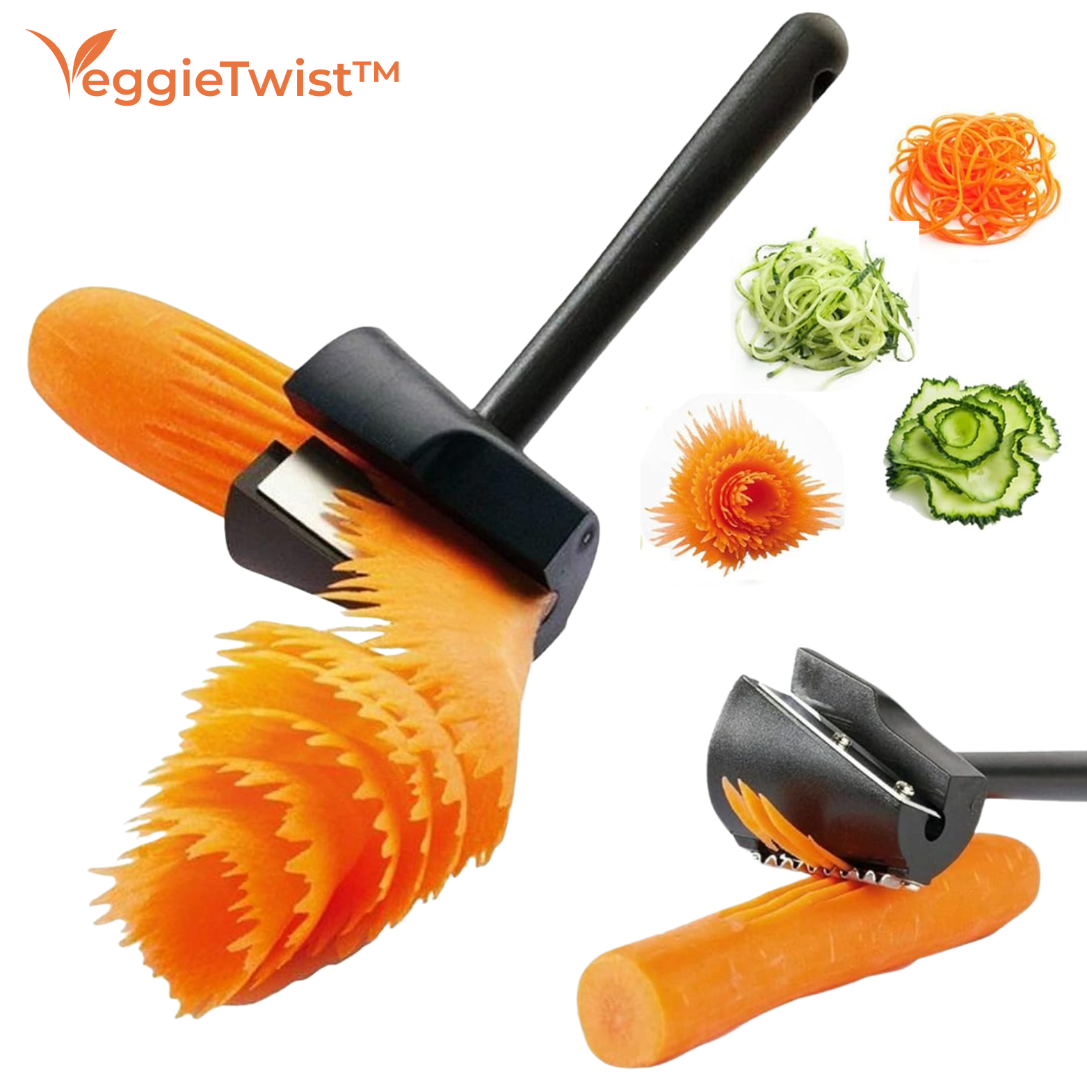 VeggieTwist™ Karotten Spiralschneider & Schäler