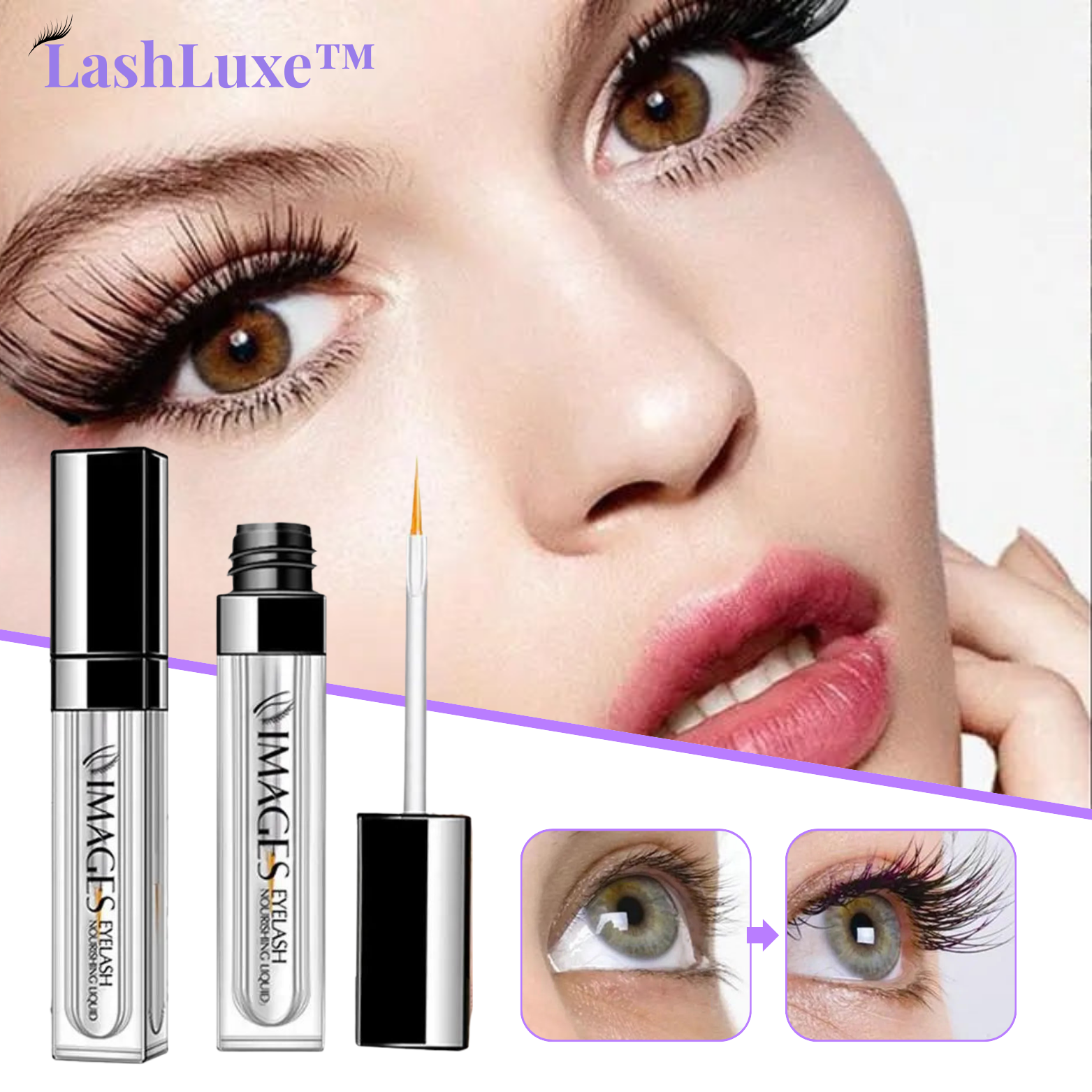 LashLuxe™ Wimpernserum – Längere und Dichtere Wimpern