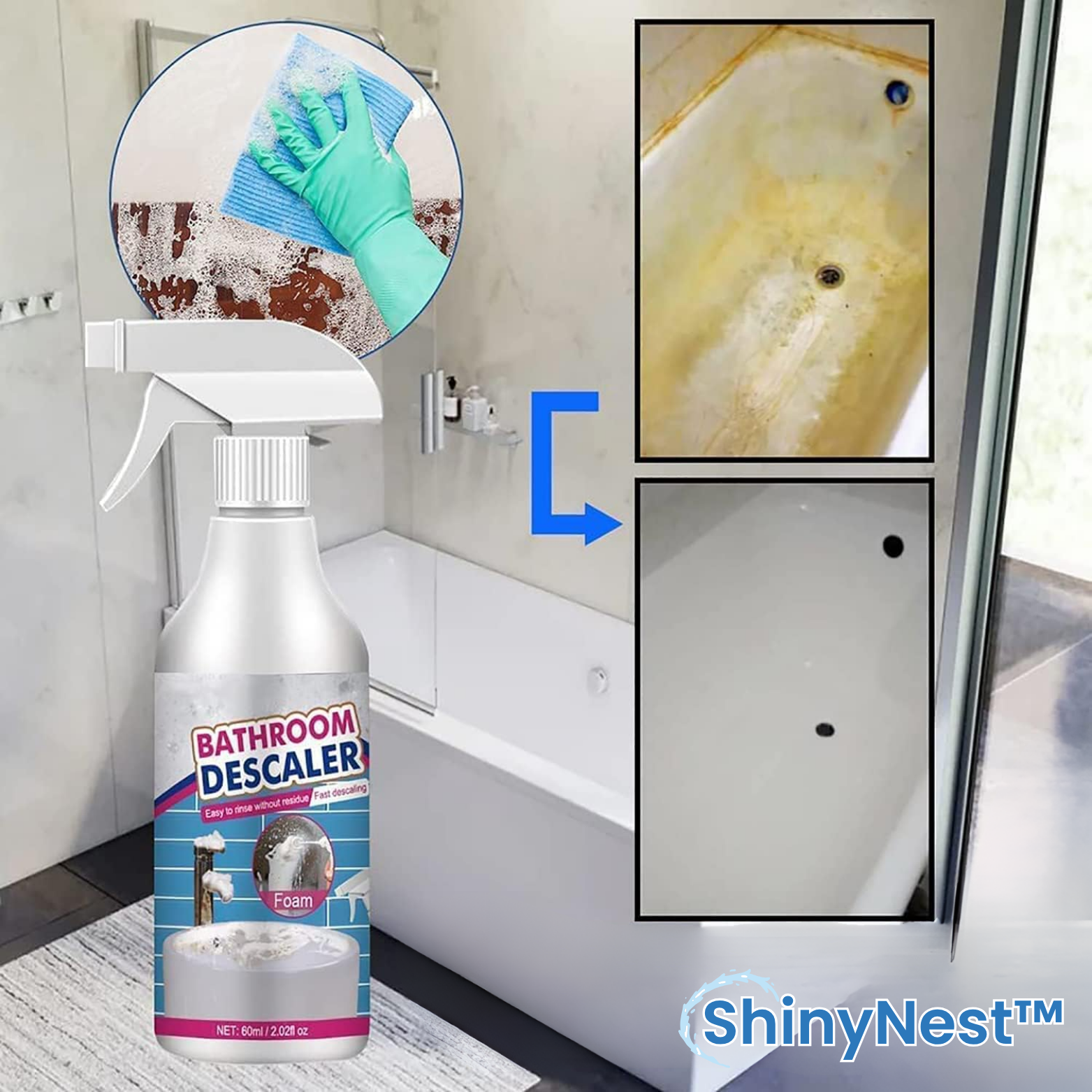 ShinyNest™ Kraftreiniger für Bad & Dusche
