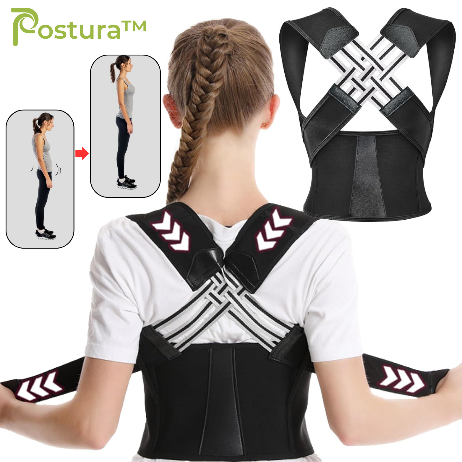Postura™ Verstellbarer Rückenhalter