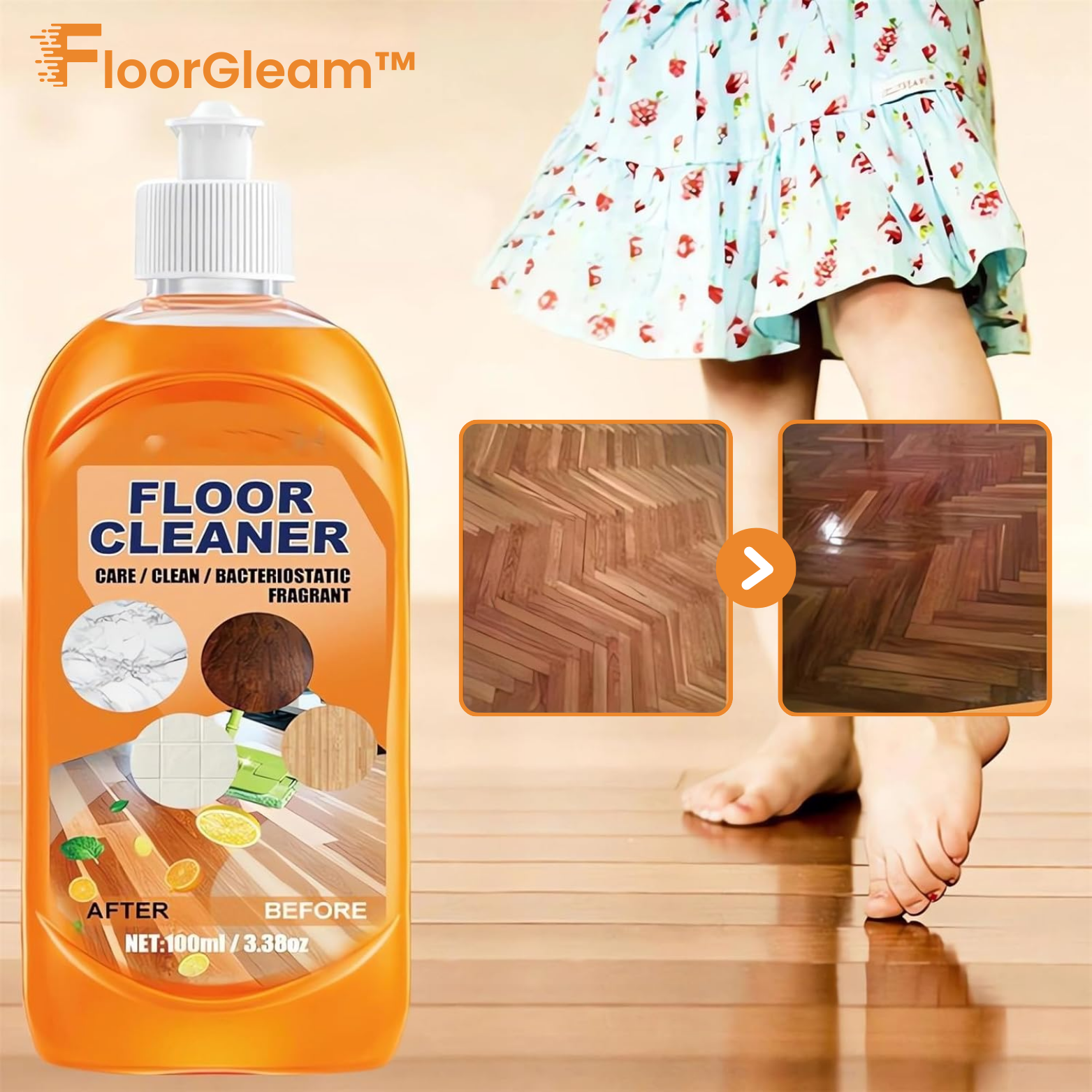 FloorGleam™ Bodenreiniger für Holz und Fliesen