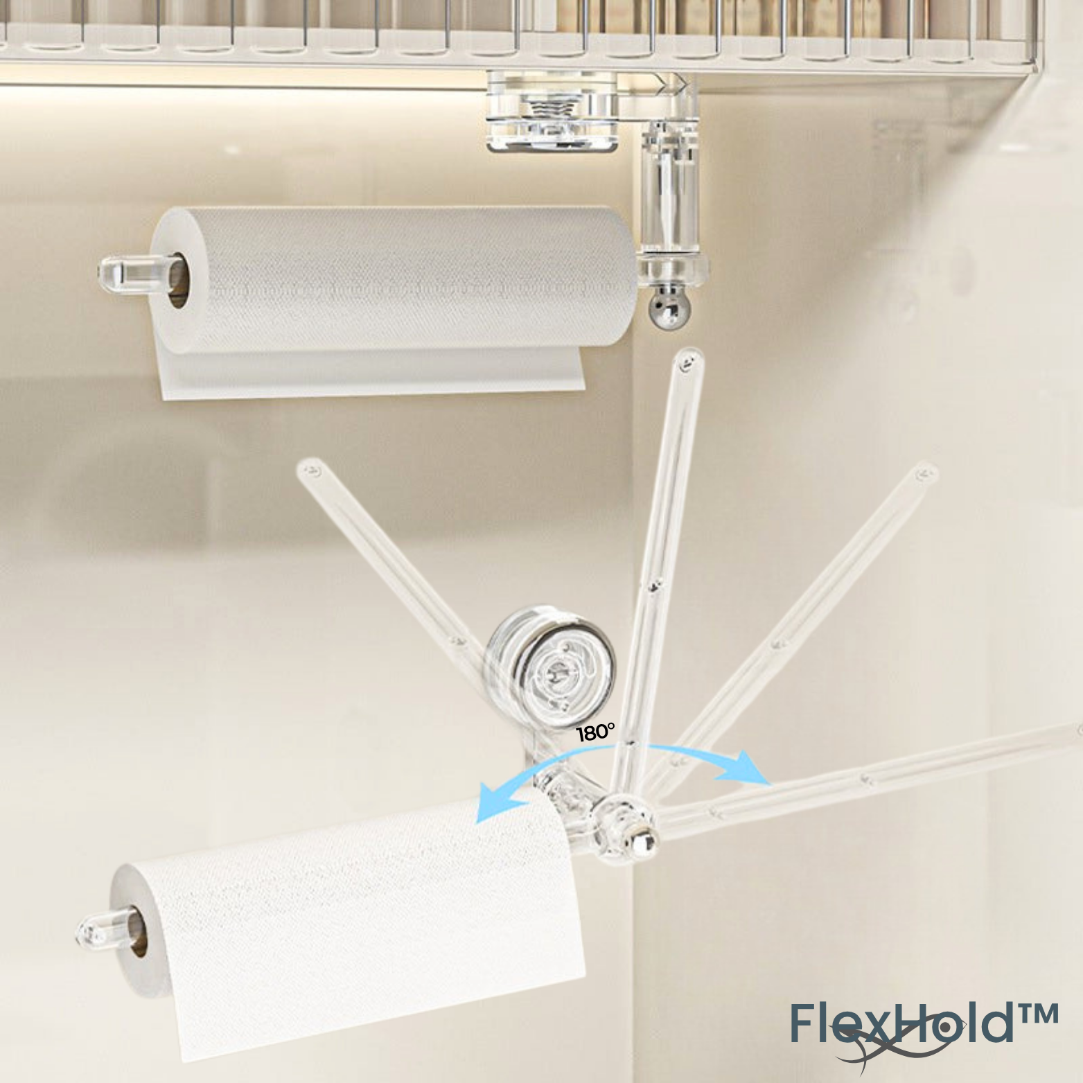FlexHold™ Küchenrollenhalter mit Saugnapf