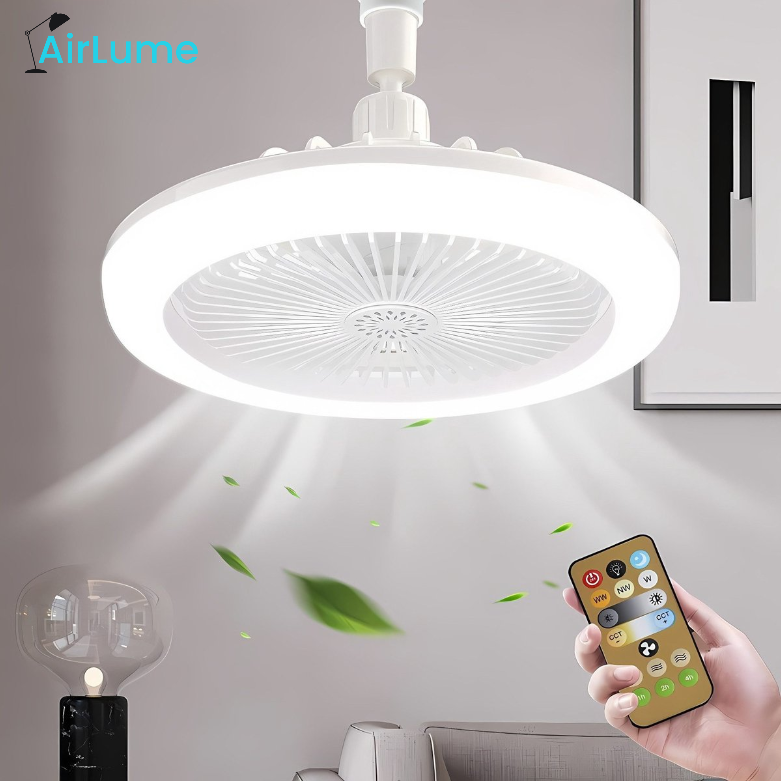 AirLume LED-Deckenventilator mit Fernbedienung