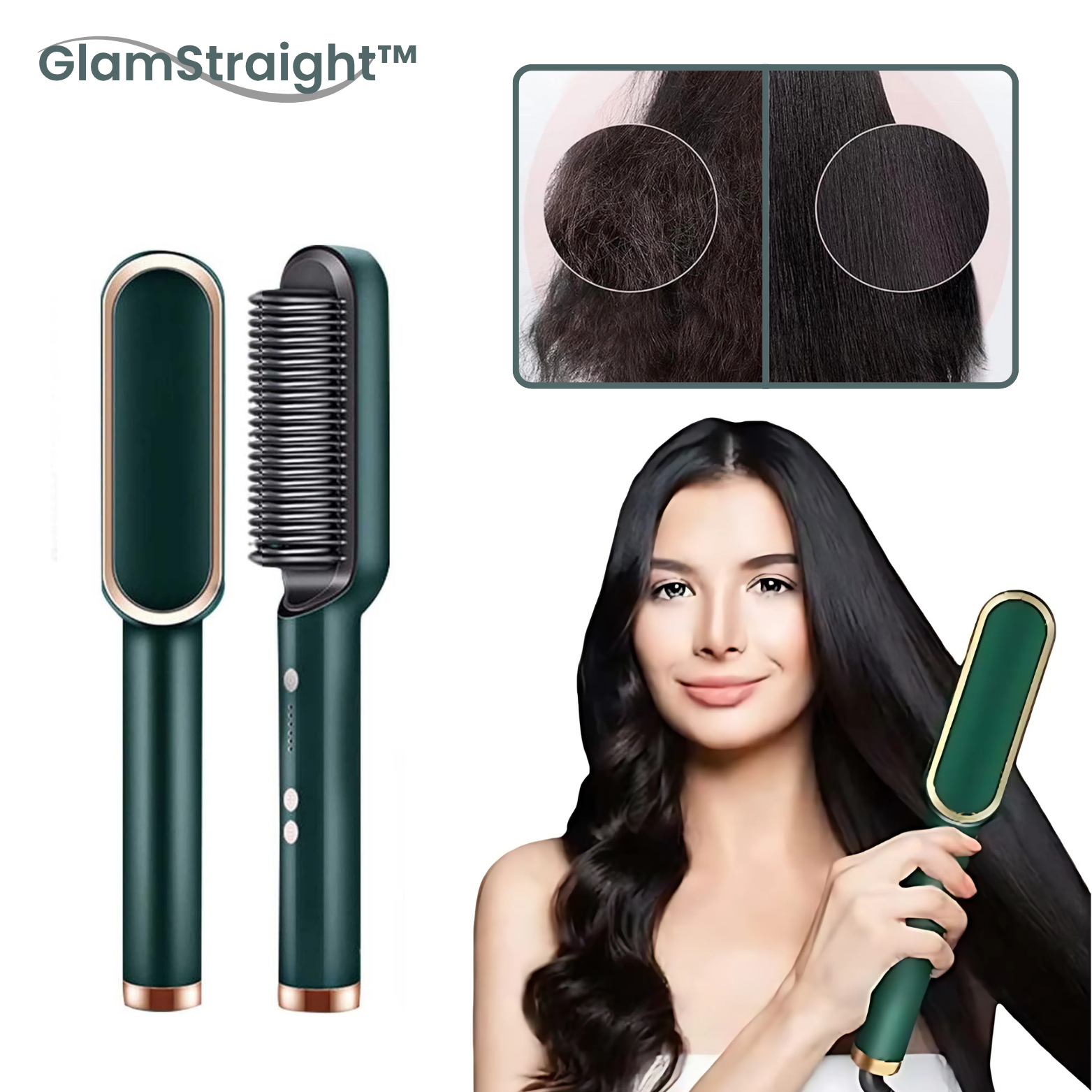 GlamStraight™ Glättbürste Elektrisch