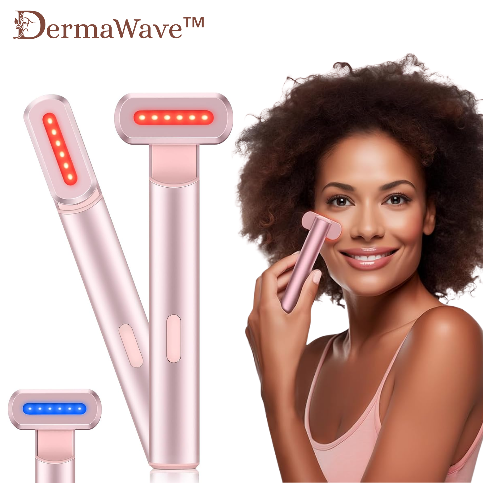 DermaWave™ 4-in-1 Lichttherapie Gerät für Gesicht und Hals