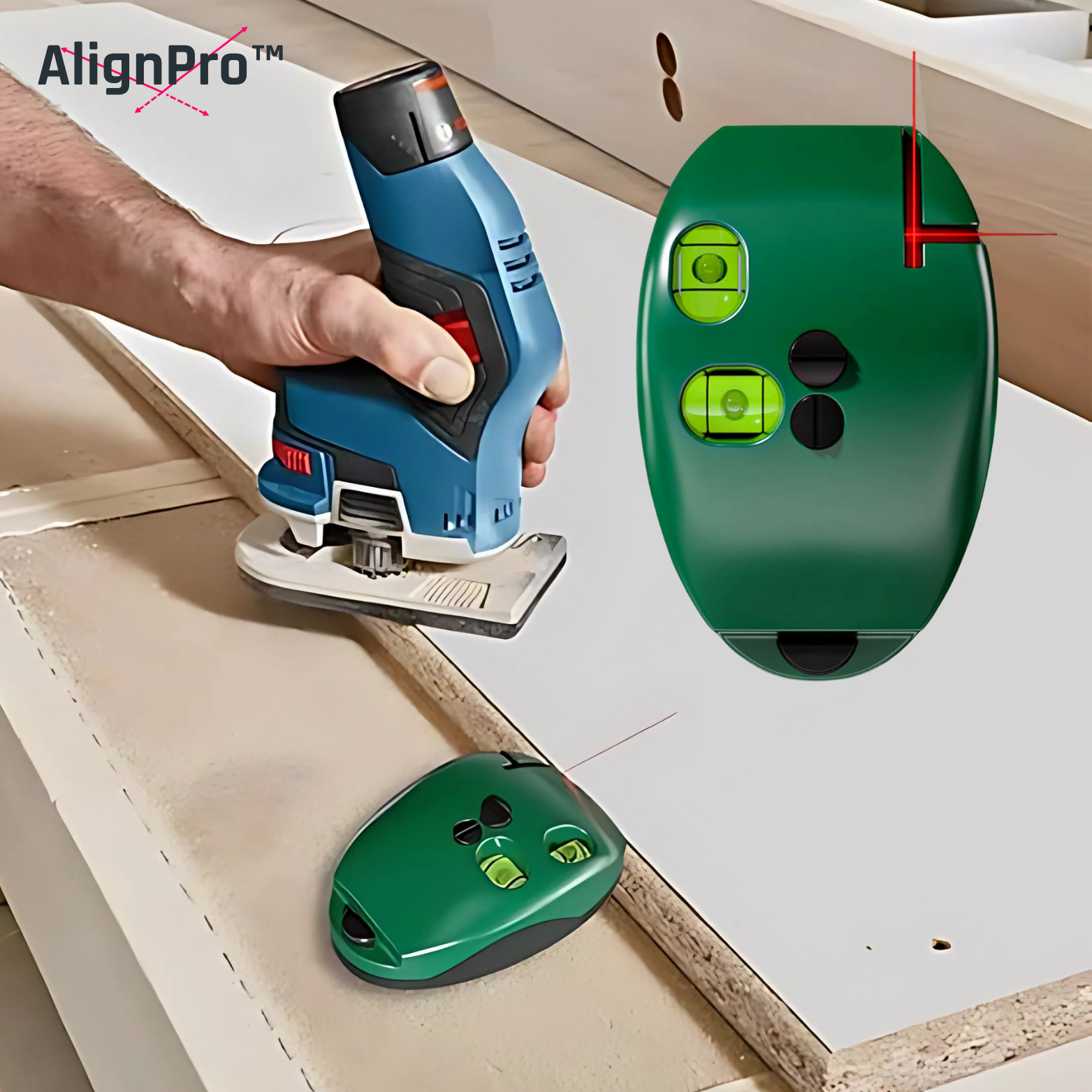 AlignPro™ Kreuzlinienlaser mit Rotlicht