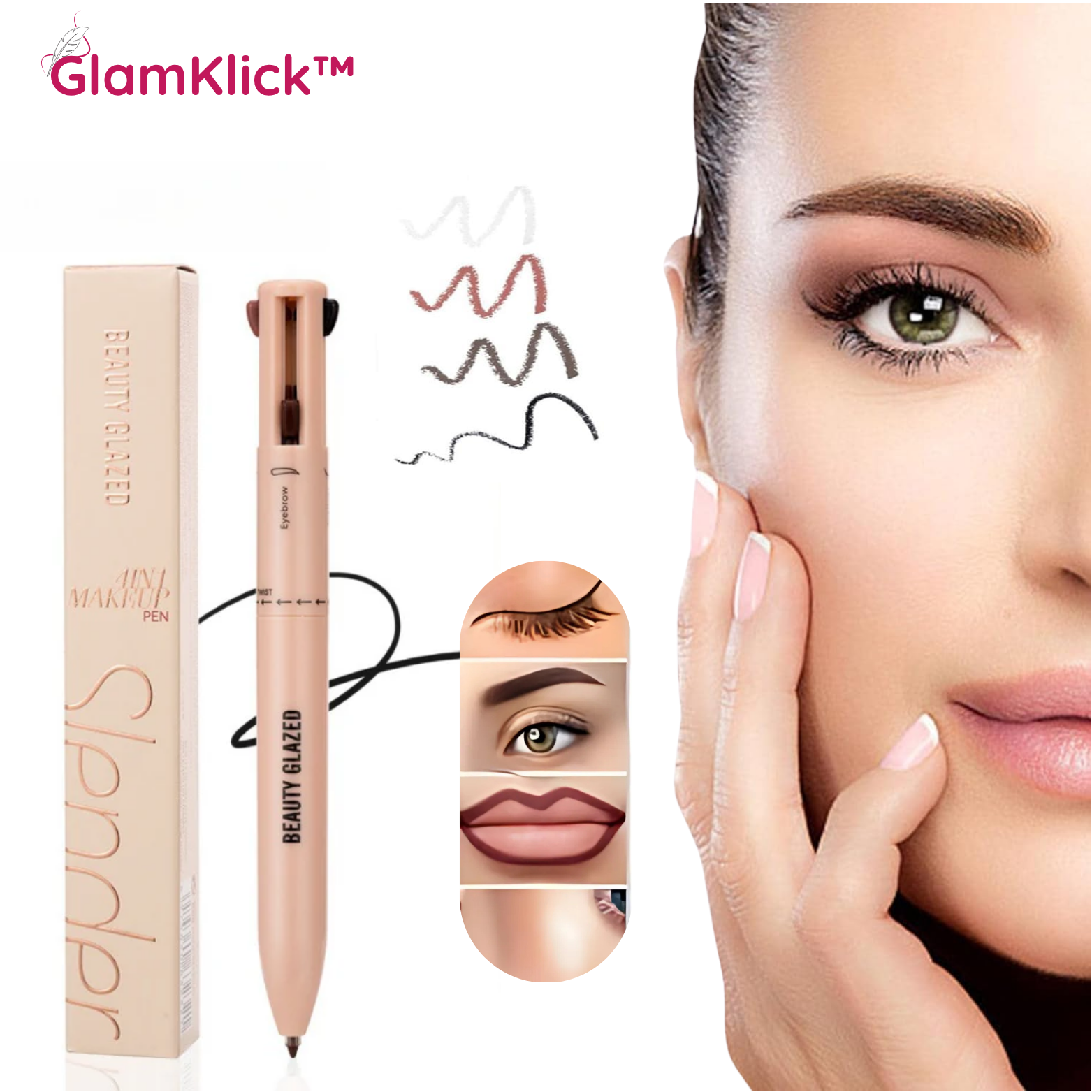 GlamKlick™ 4-in-1 Make-up Stift