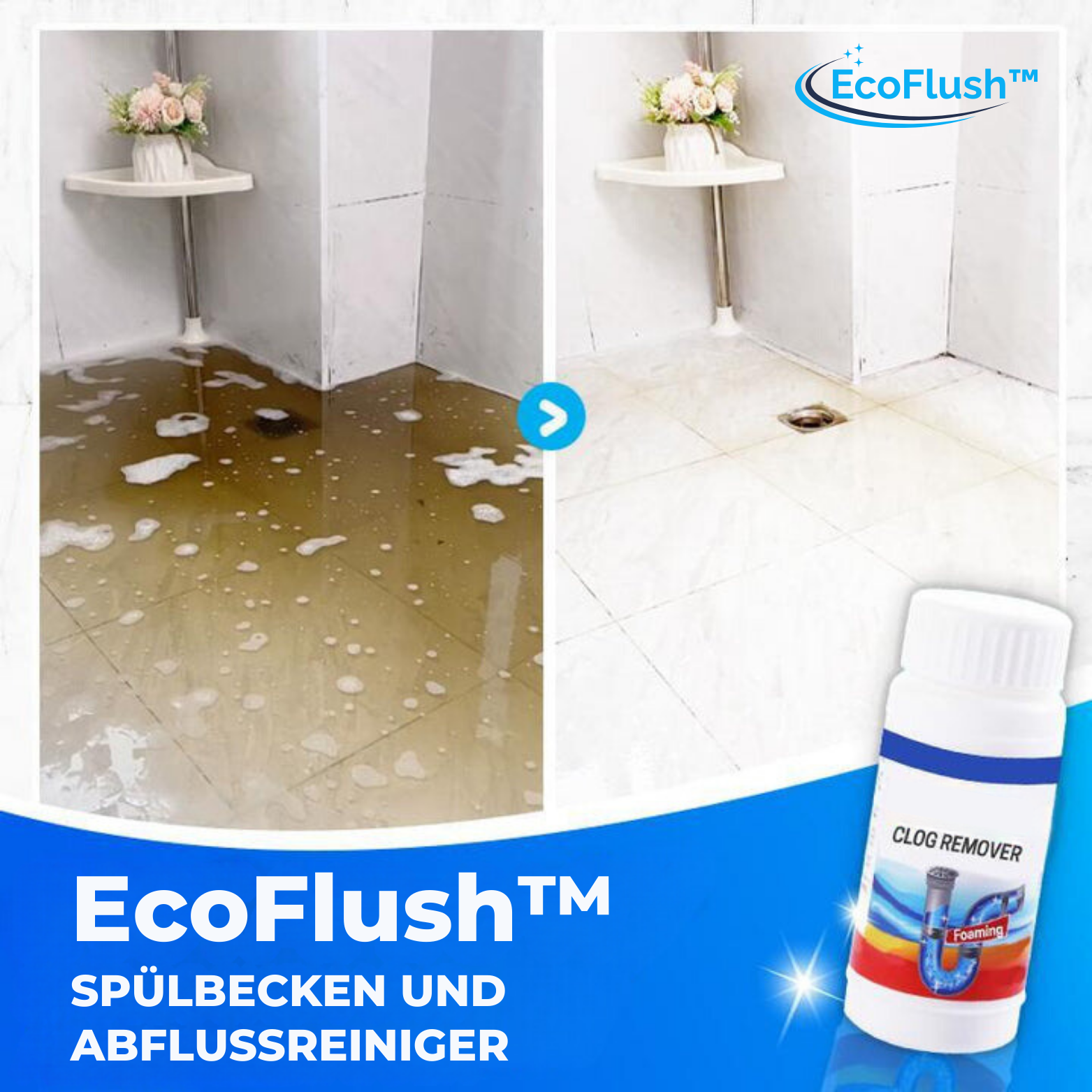 EcoFlush™ Spülbecken und Abflussreiniger