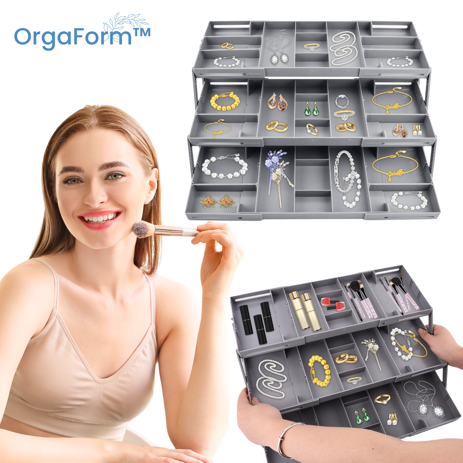 OrgaForm™ Schubladen Organizer 3-stufig