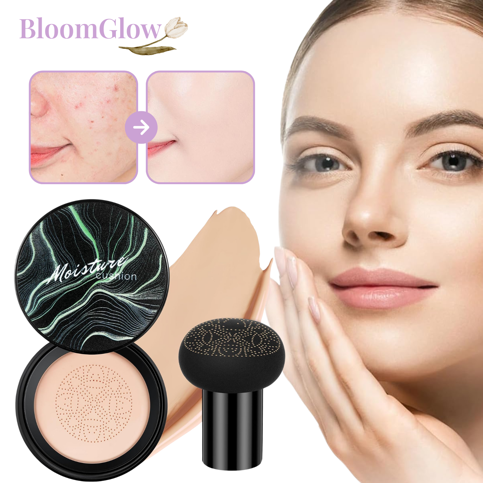 BloomGlow Air Cushion Foundation