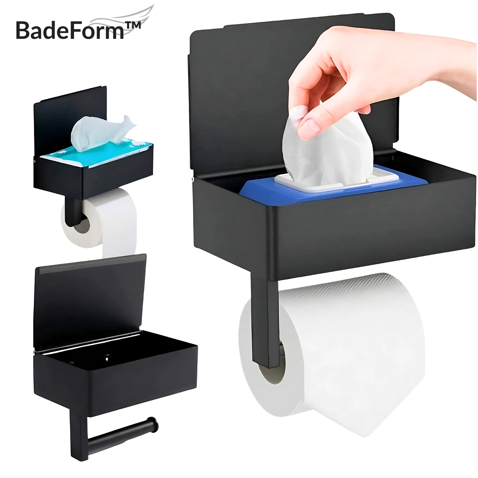 BadeForm™ WC Rollenhalter mit Ablage