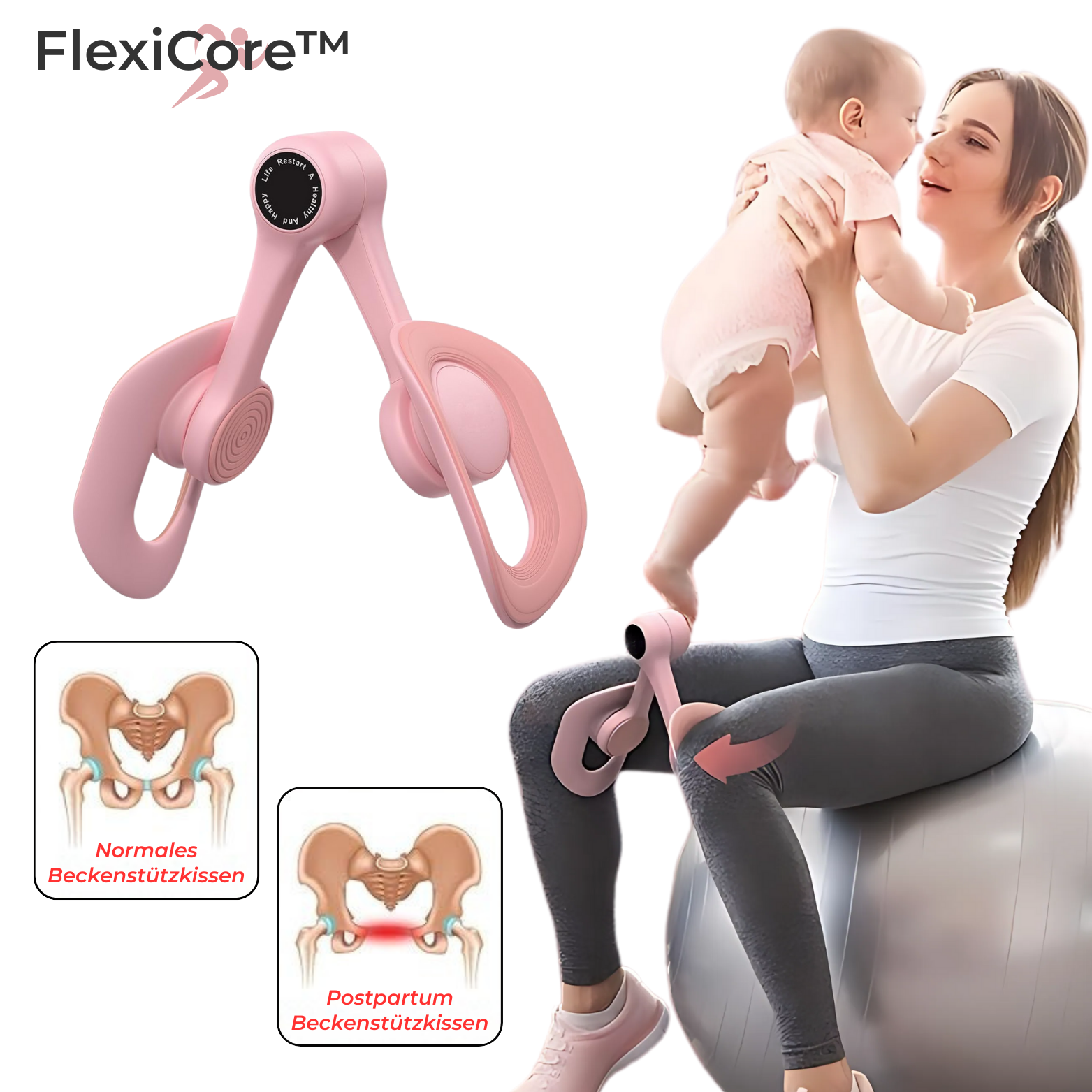 FlexiCore™ Oberschenkeltrainer – Beckenboden & Fitnessgerät