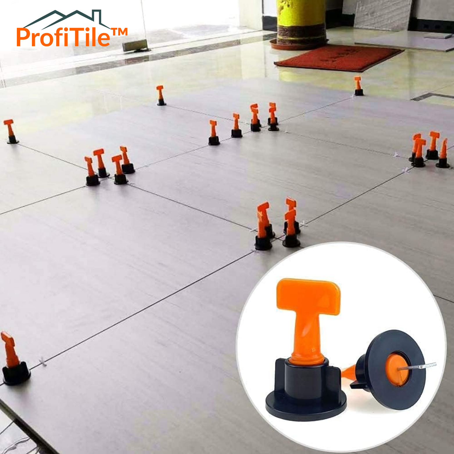 ProfiTile™ Fliesen Nivelliersystem Set - 25+25 GRATIS