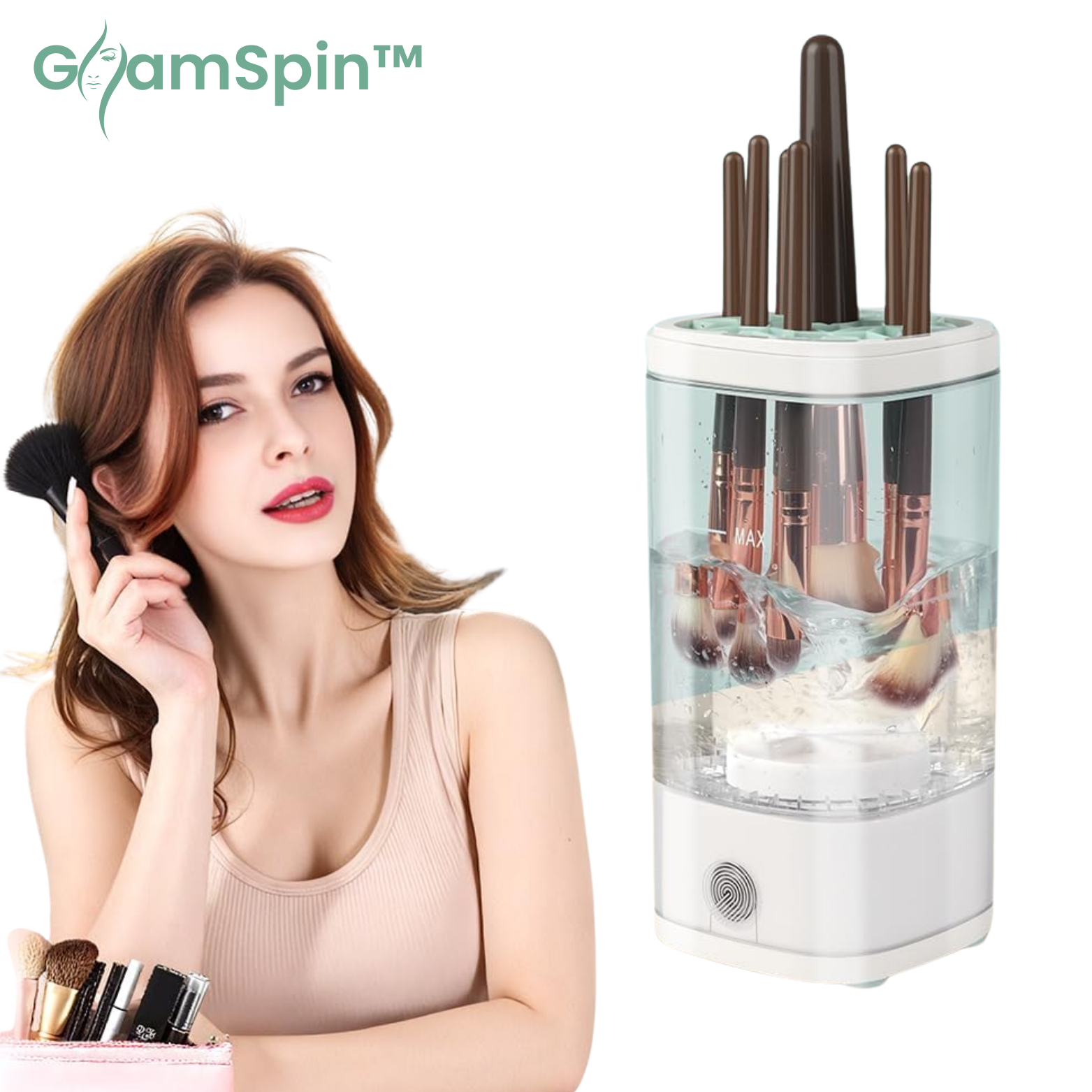 GlamSpin™ Pinselreiniger für Make-up