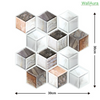 WallAura™ 4er Set 3D Wandfliesen Selbstklebend 30x30 cm