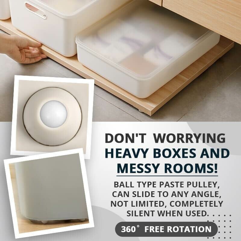 8+8 GRATIS | Purolly™ Mini-Rollen selbstklebend – 360° Drehbar und Geräuschlos