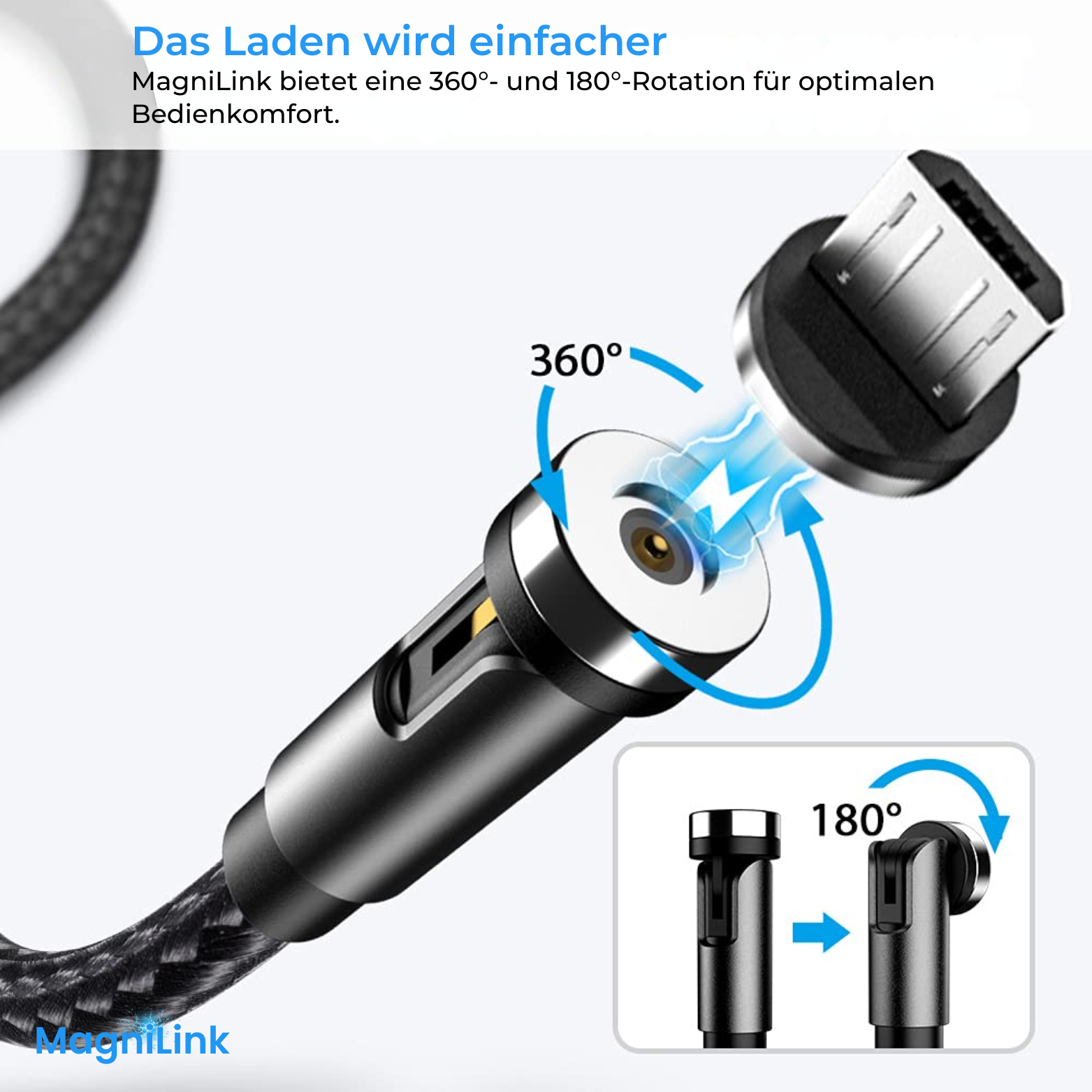 MagniLink 3 in 1 Magnetisches Ladekabel