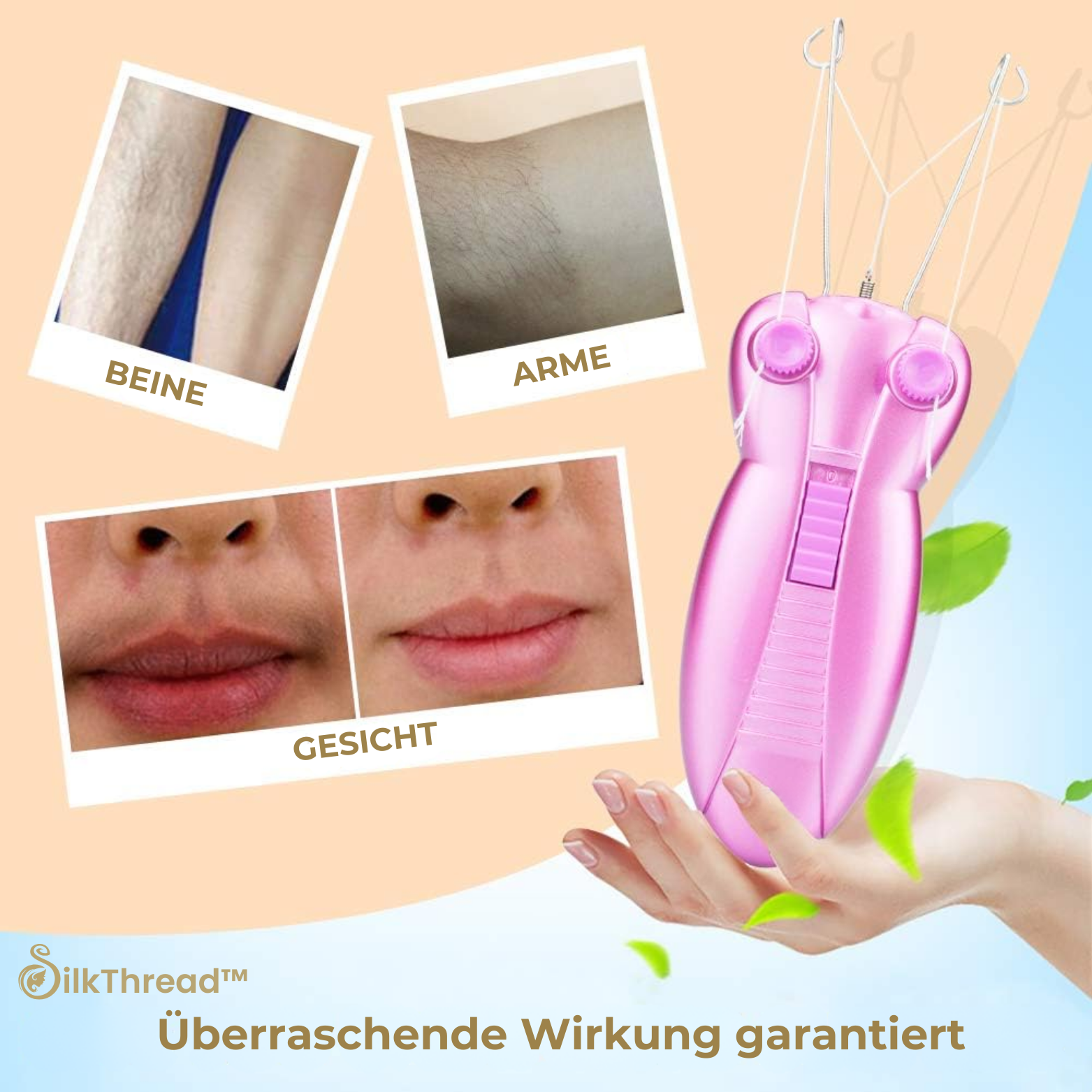 SilkThread™ Elektrischer Gesichtshaarentferner