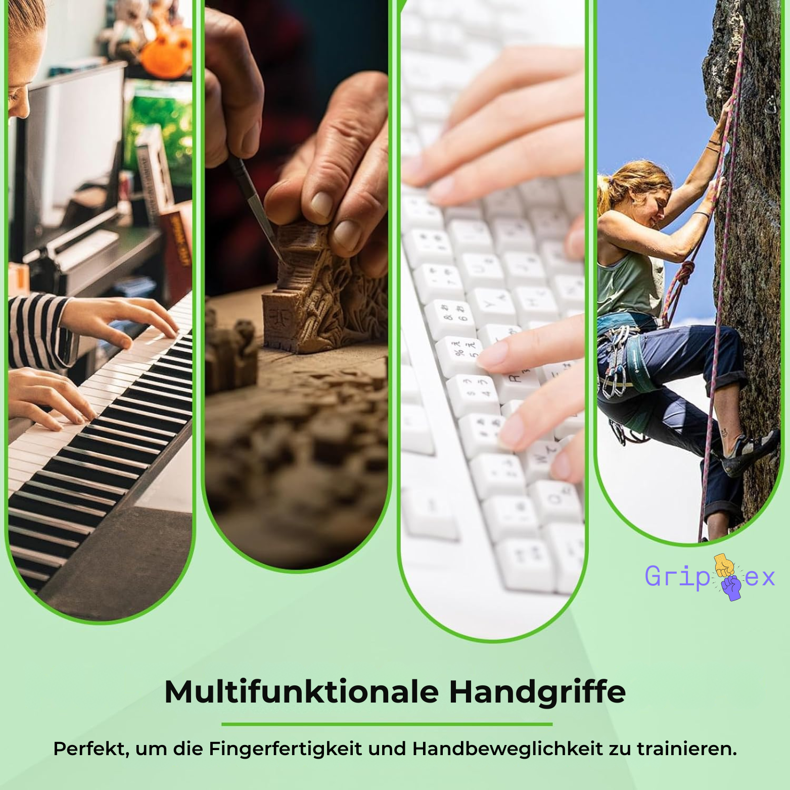 Griplex Fingertrainer für Hand- und Fingerkraft