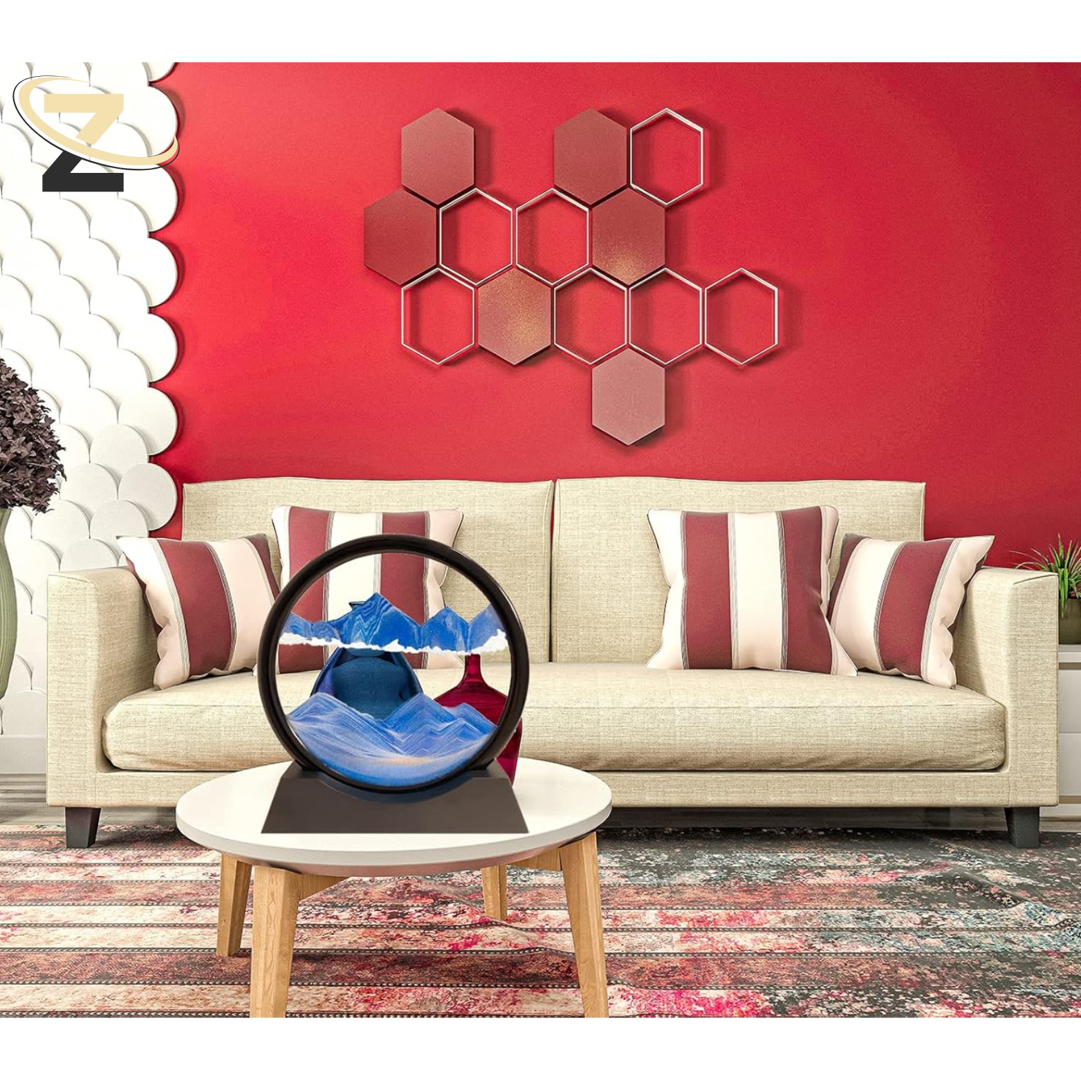 ZenScape™ 3D Sandbild – Dynamische Sandkunst für Büro & Zuhause