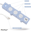 FlexiPlug™ Steckdosenleiste mit USB und Überspannungsschutz