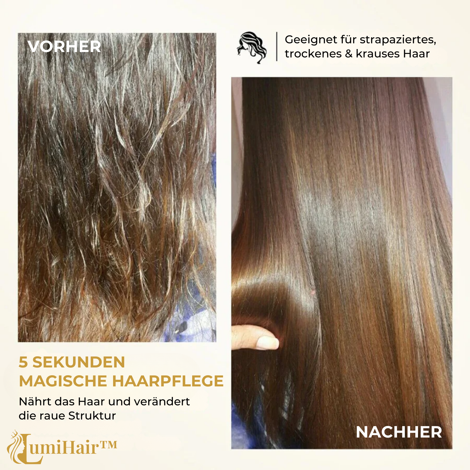 LumiHair™ Haarmaske zur Reparatur und Pflege