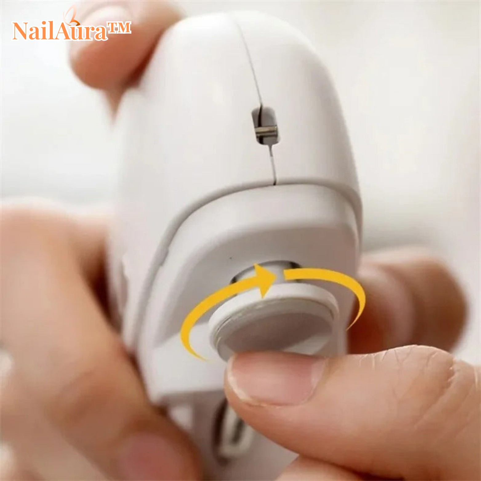 NailAura™ Elektrischer Nagelknipser mit Nagelfeile