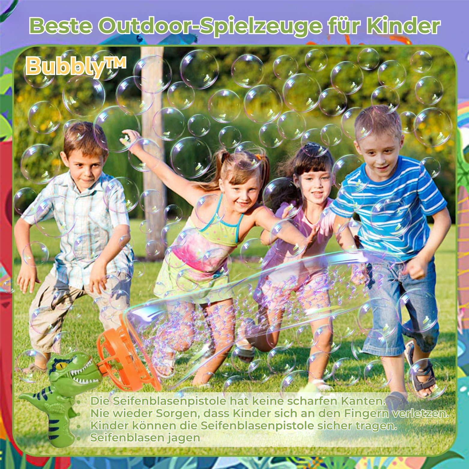 Bubbly™ Dinosaurier Seifenblasenpistole