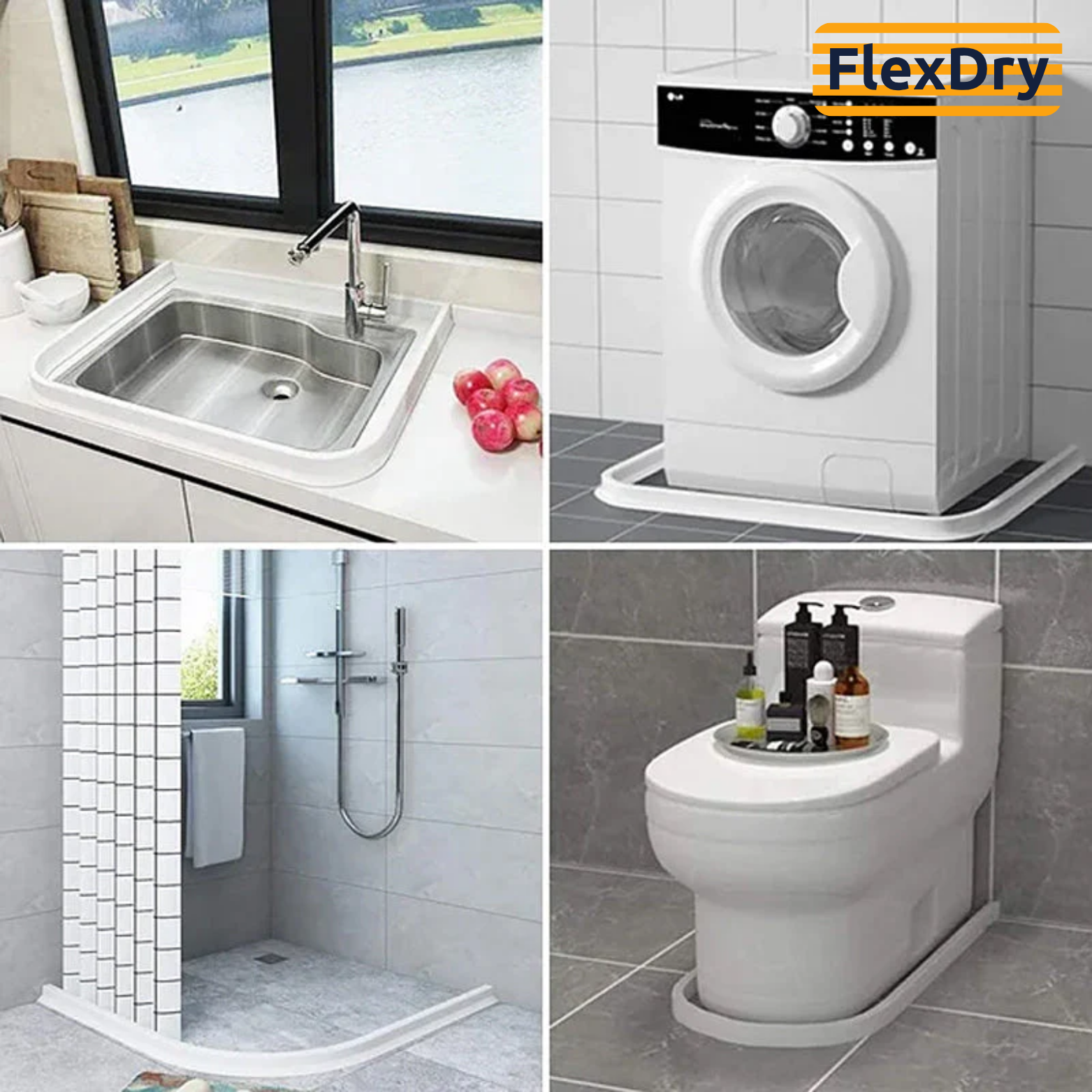 FlexDry™ Silikon Duschabdichtung