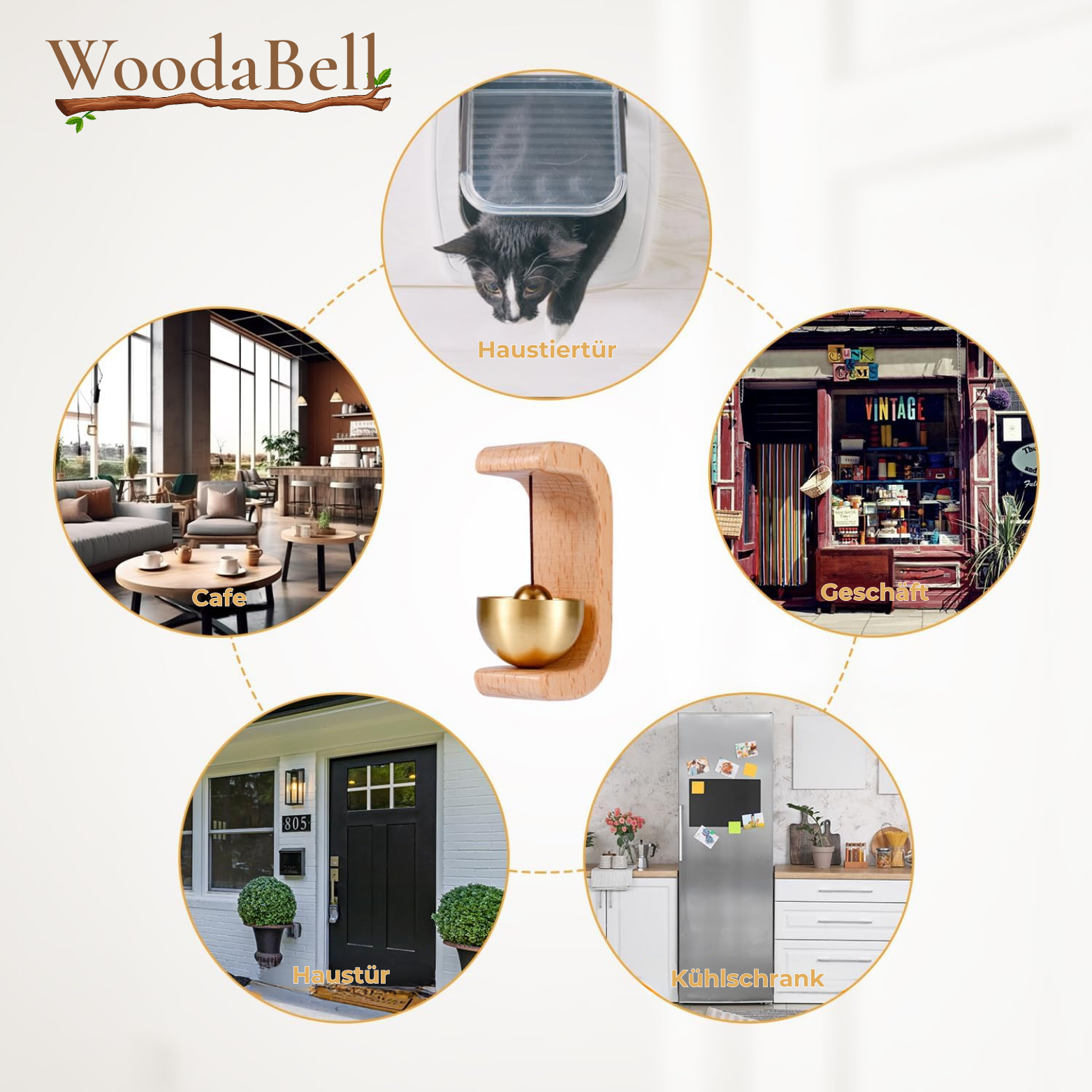 WoodaBell™ Türklingel mit Magnet