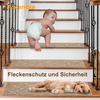 Ascendra Treppenstufenmatten 4 Stück – Selbstklebend & Rutschfest
