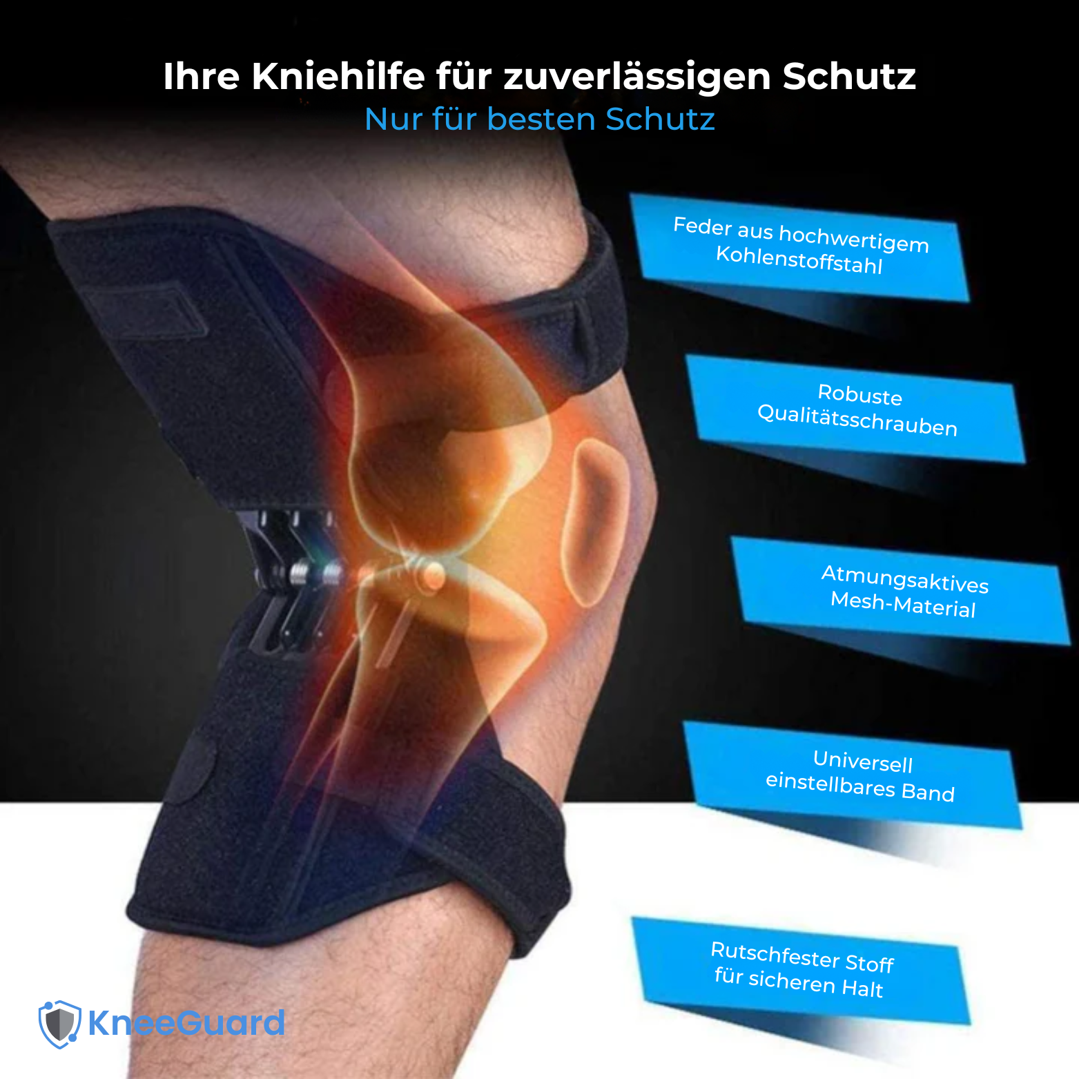 KneeGuard Scharnier-Kniebandage