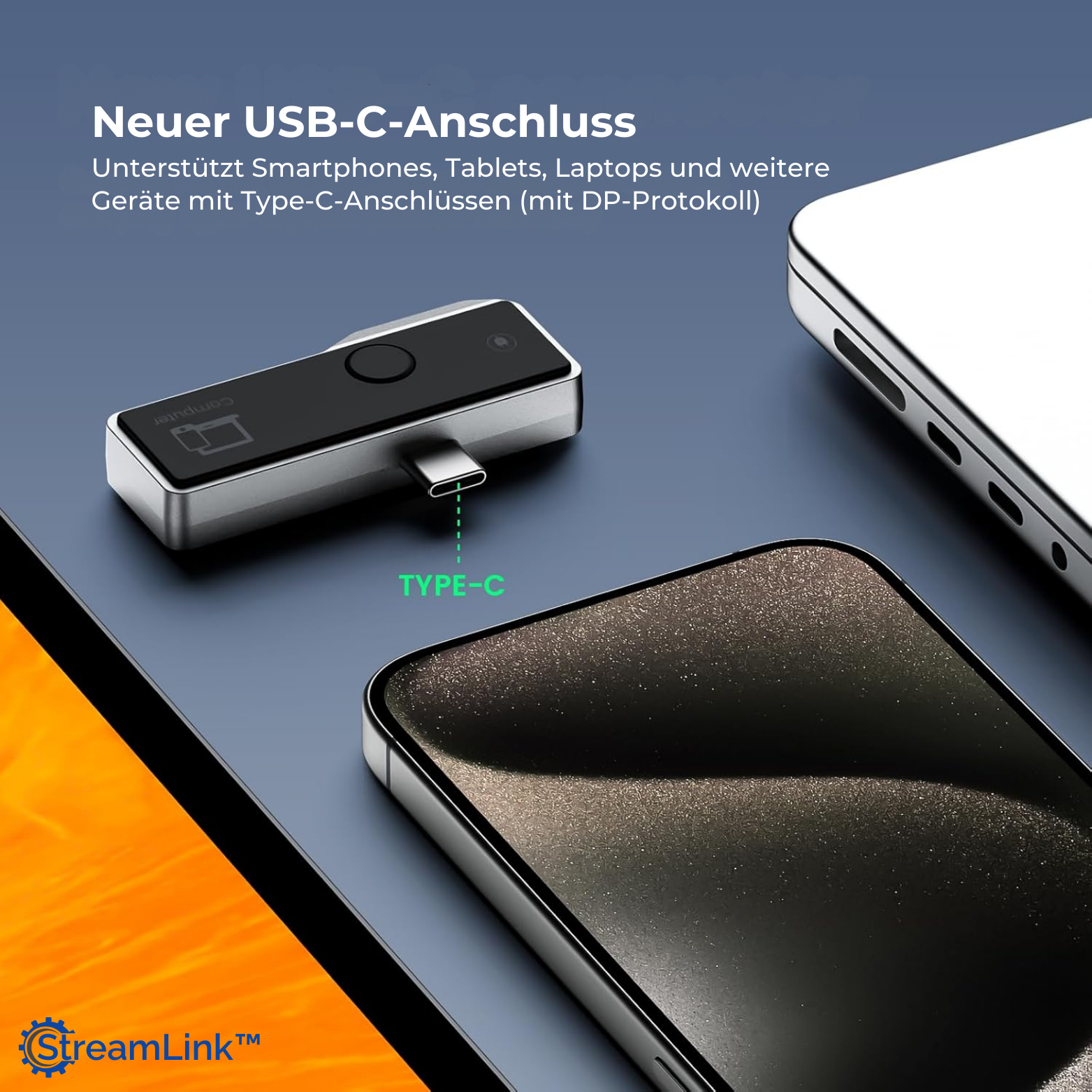 StreamLink™ Tragbarer HDMI Drahtlos Projektor