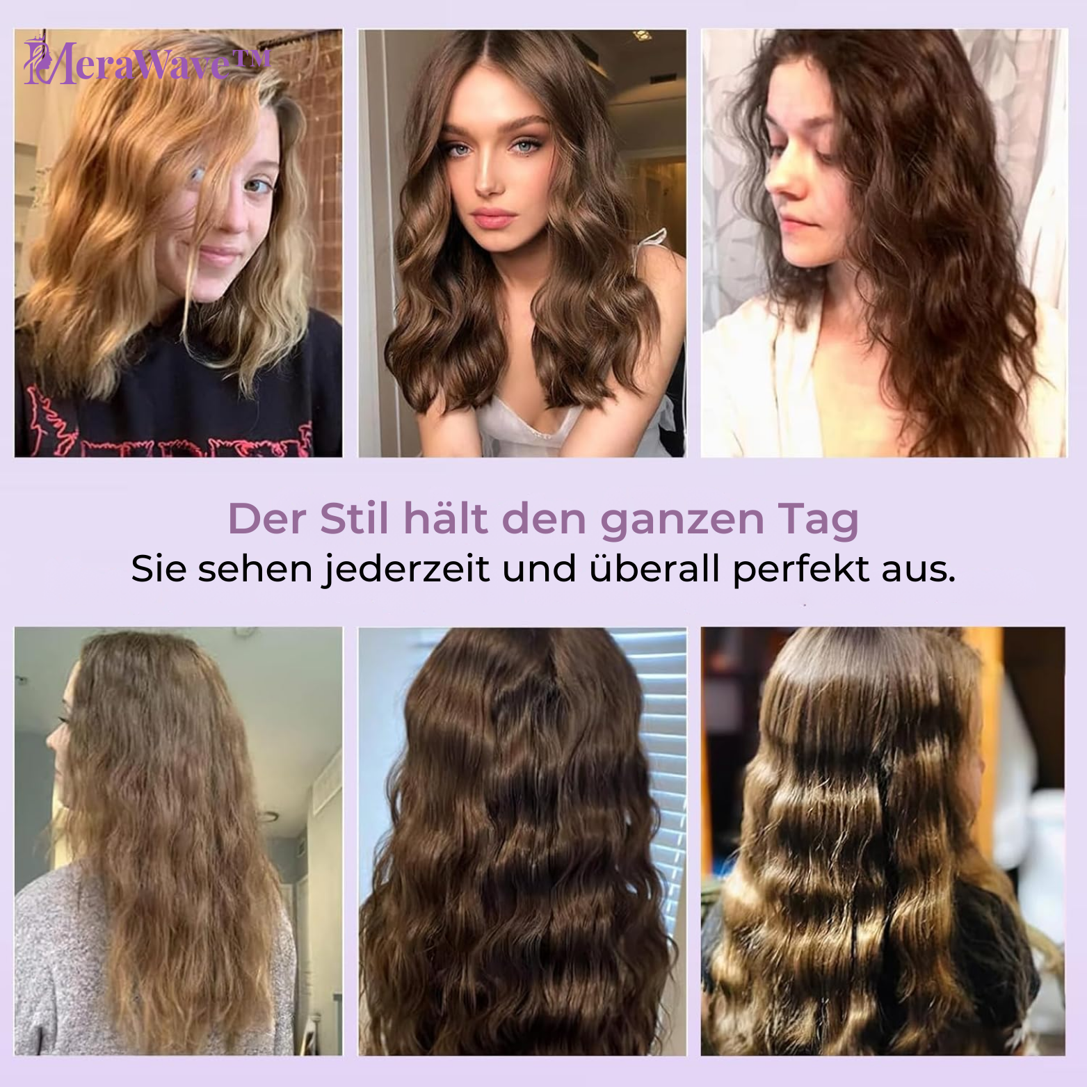 MeraWave™ Wellen-Haarglätter und Lockenstab