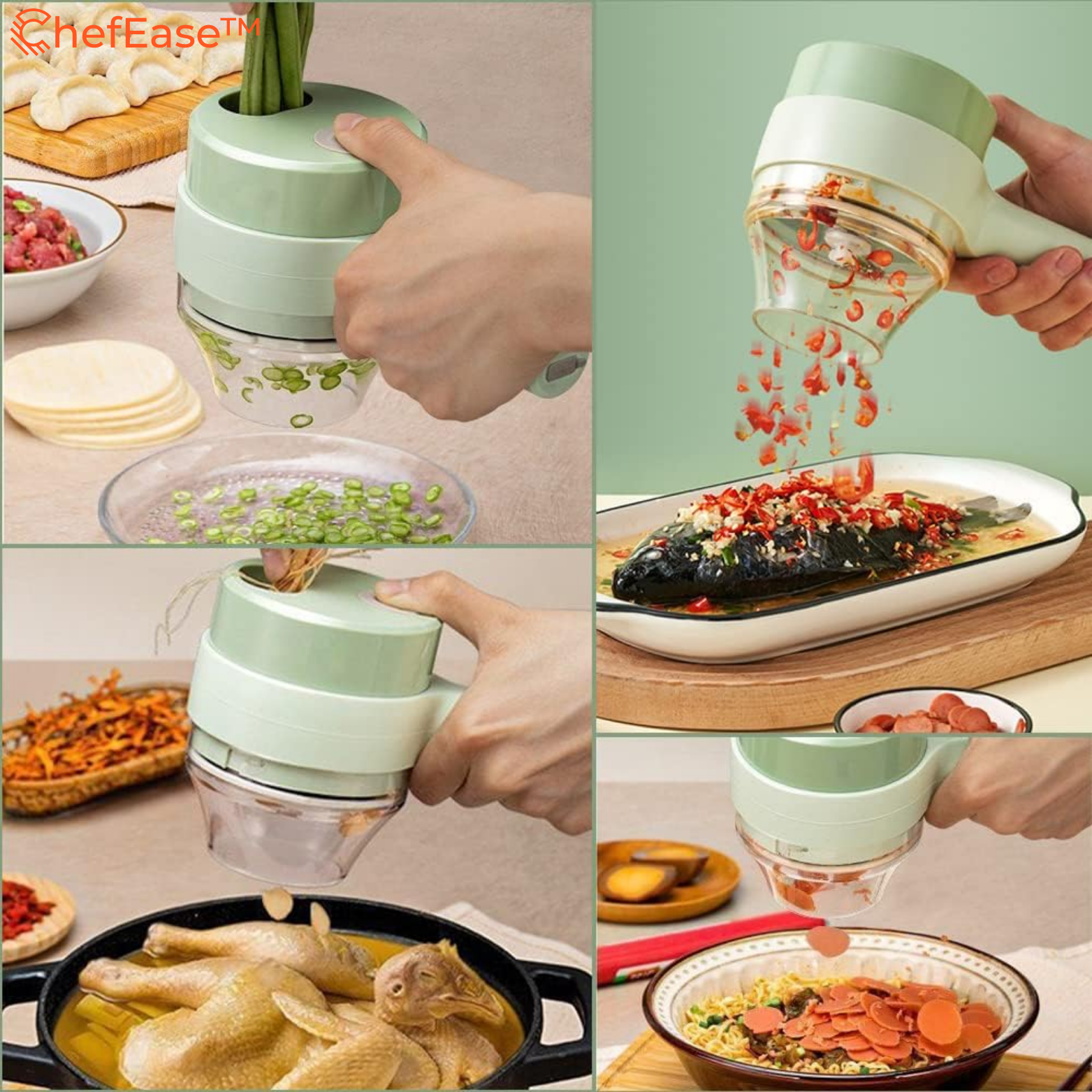 ChefEase™ 4-in-1 Elektrischer Gemüseschneider