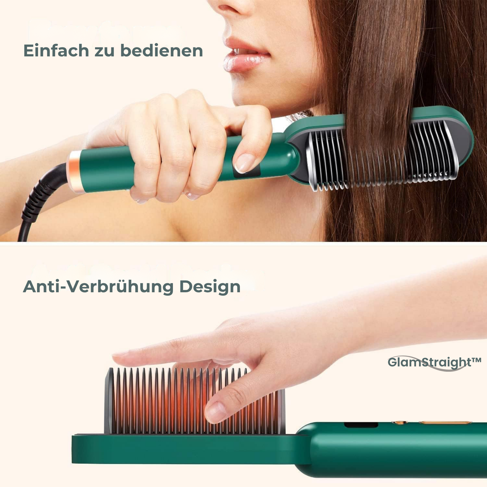 GlamStraight™ Glättbürste Elektrisch