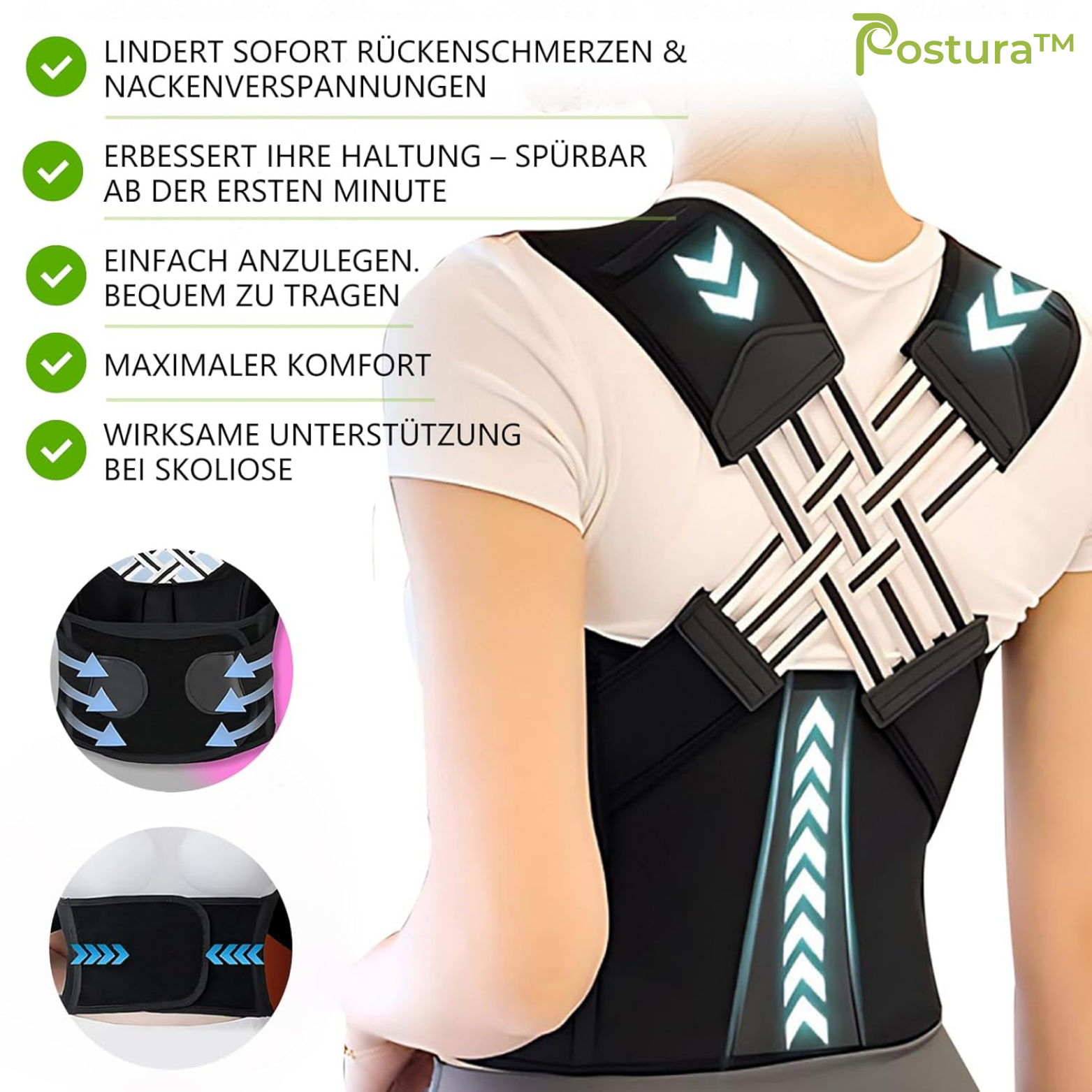 Postura™ Verstellbarer Rückenhalter