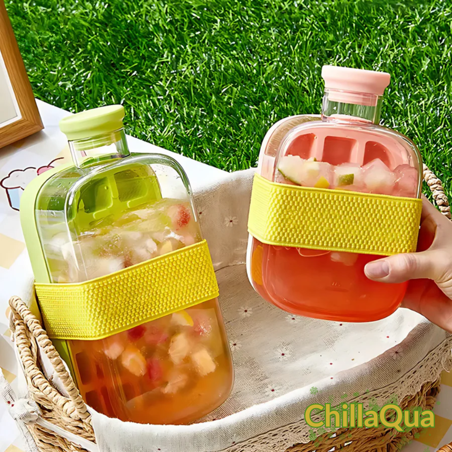 ChillaQua 2-in-1 Eiswürfelflasche